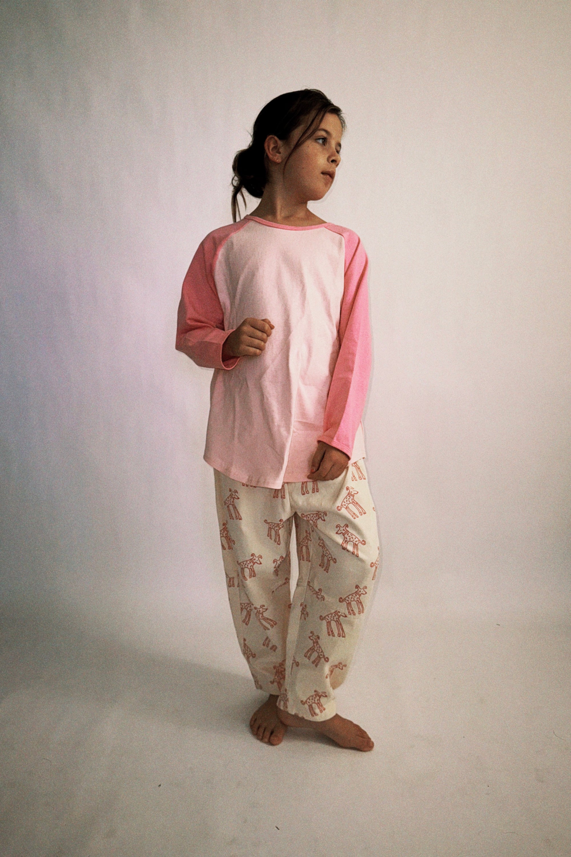 Colourblock tee - pink