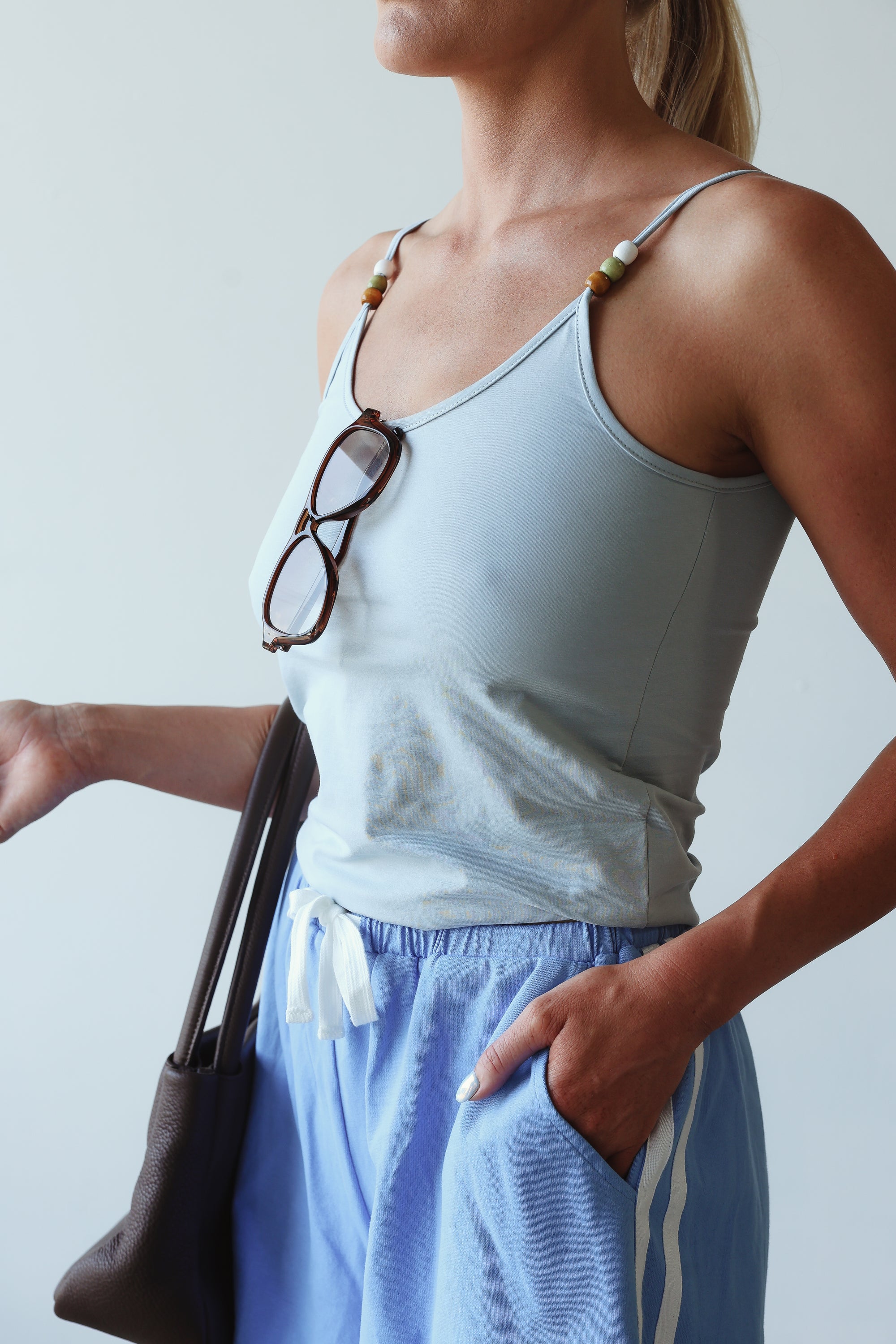 Bead tank - cornflower