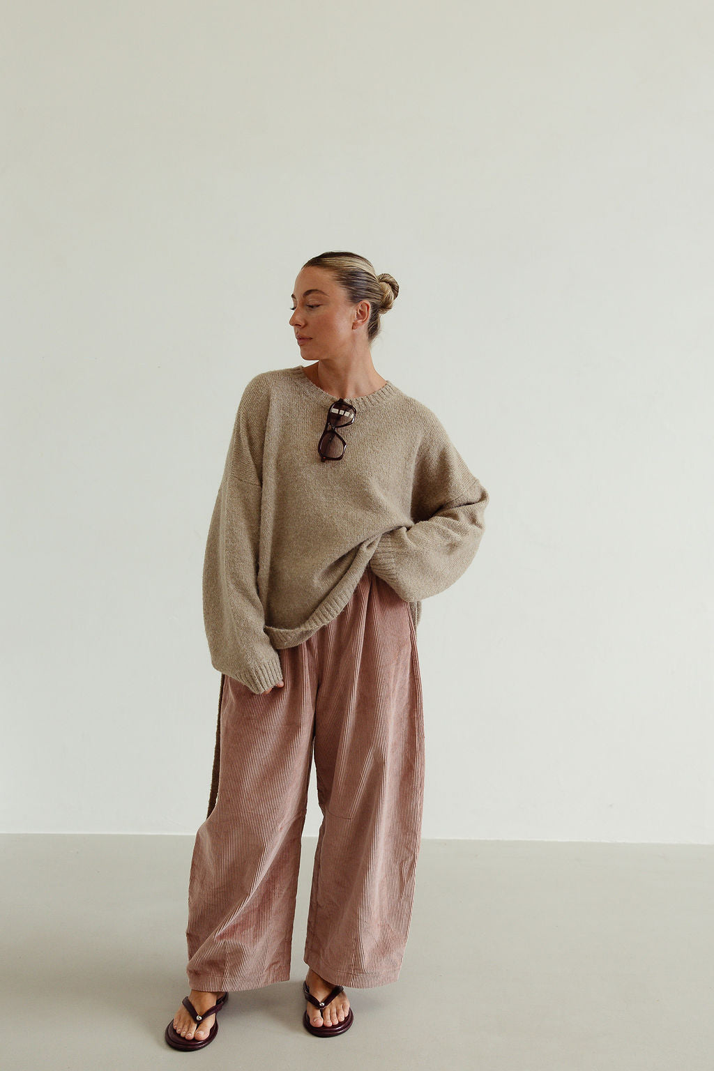 Ren cord pant - musk pink
