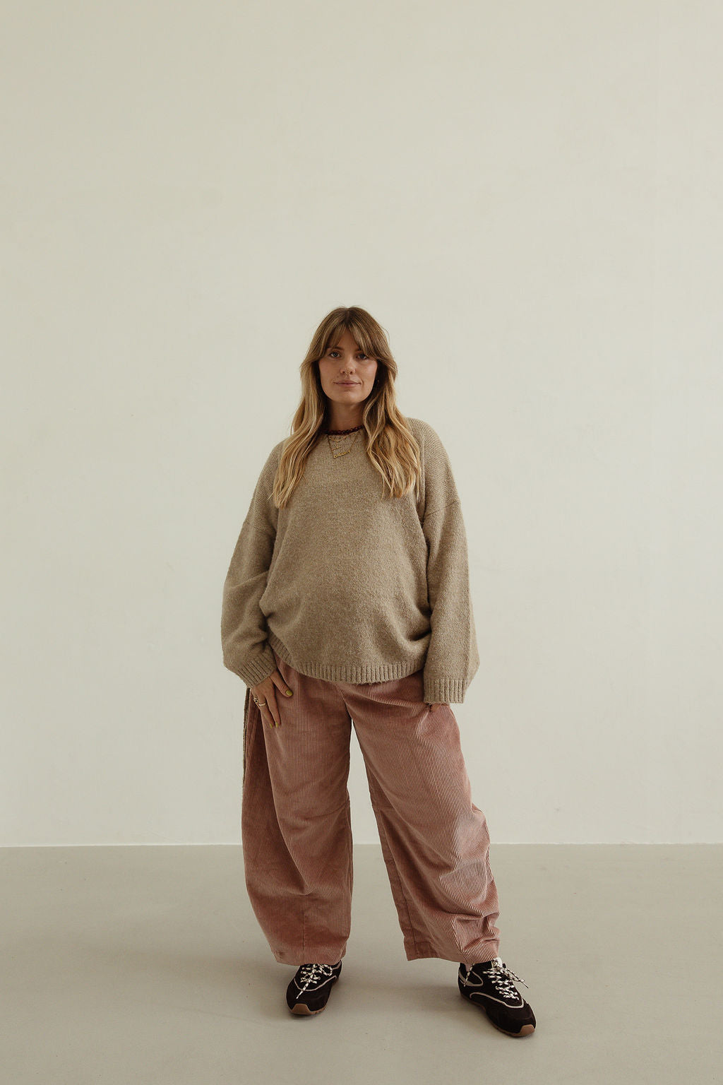 Ren cord pant - musk pink
