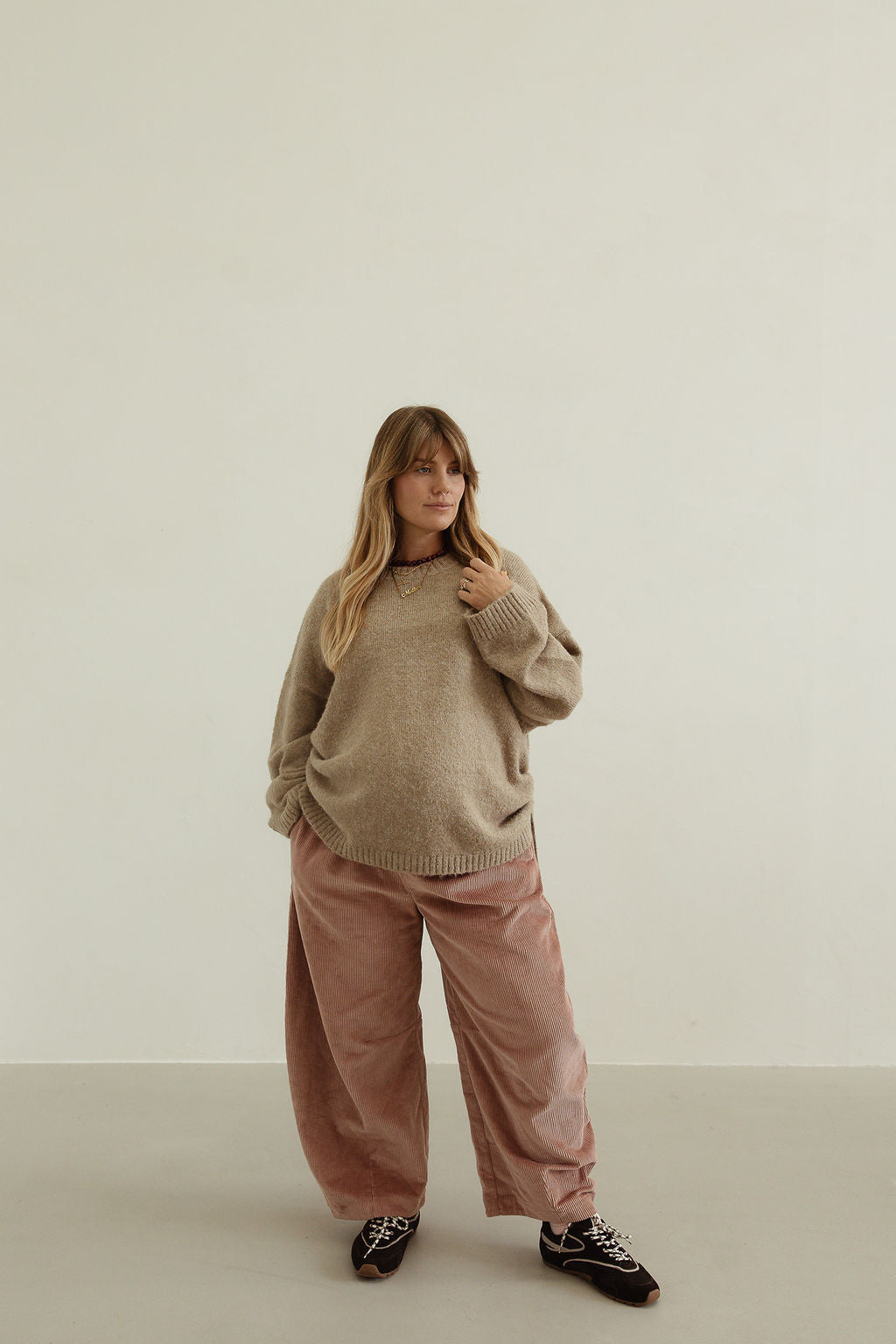 Ren cord pant - musk pink
