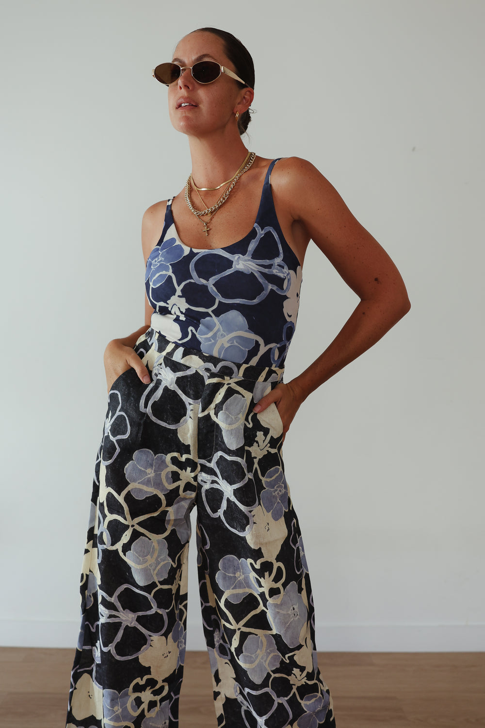 Serene bloom one piece swim