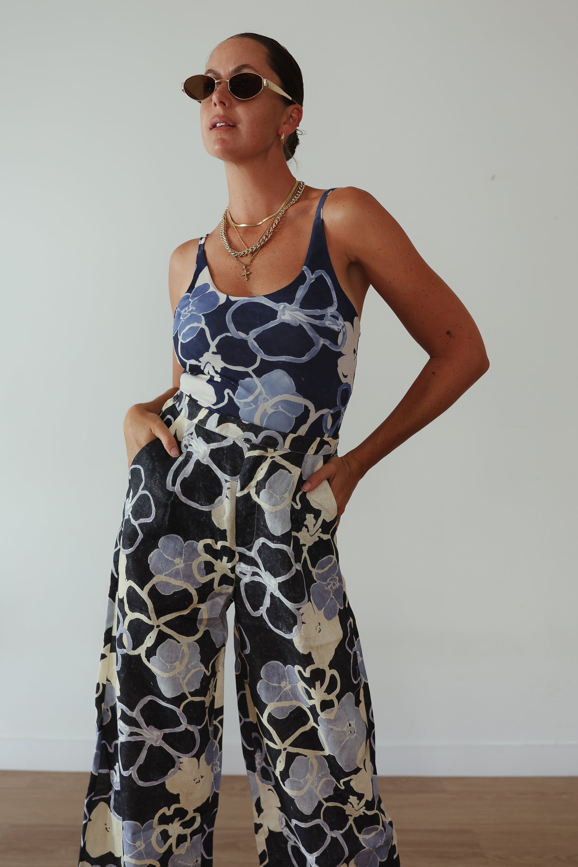 Serene bloom one piece swim