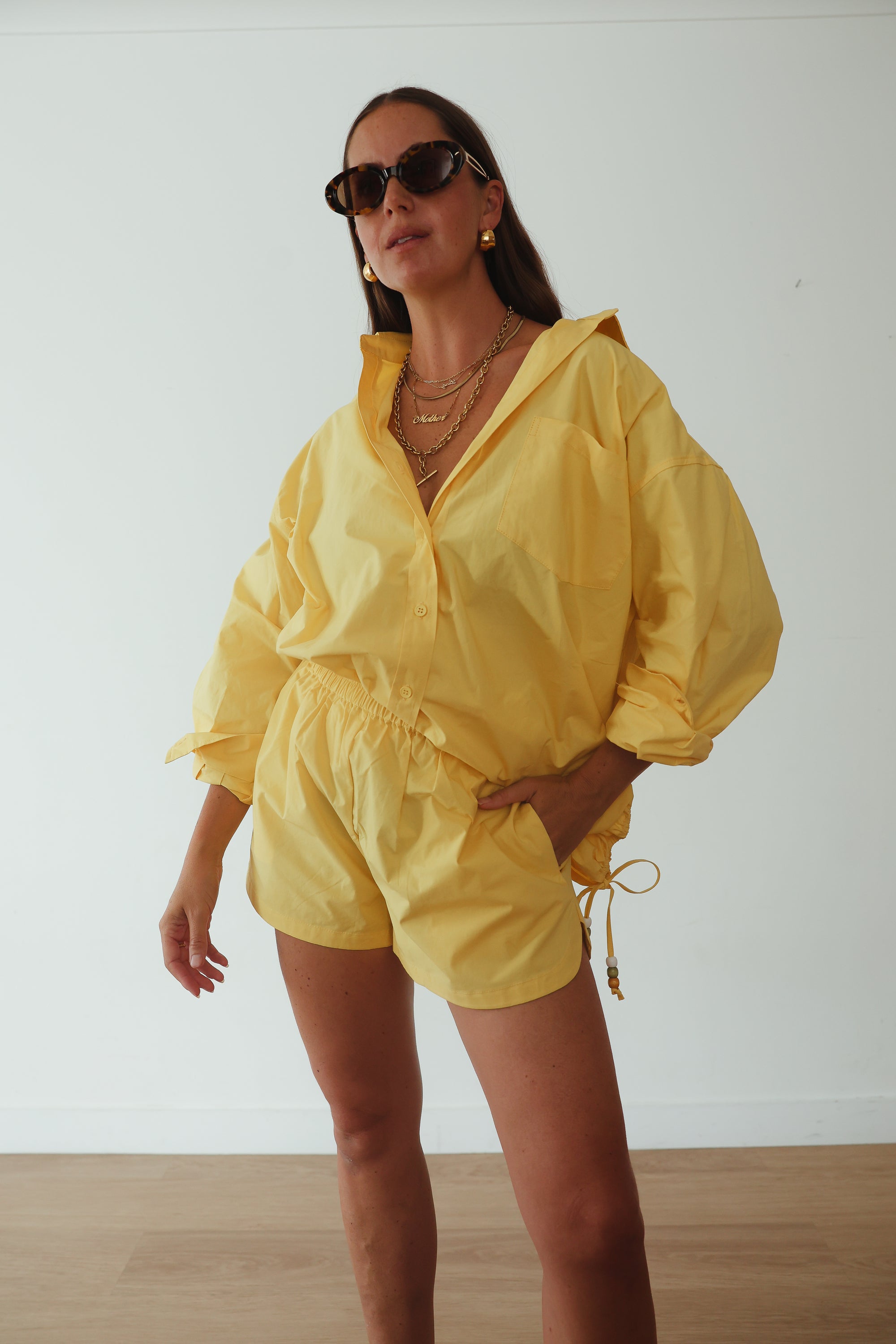 Celine shirt - golden yellow