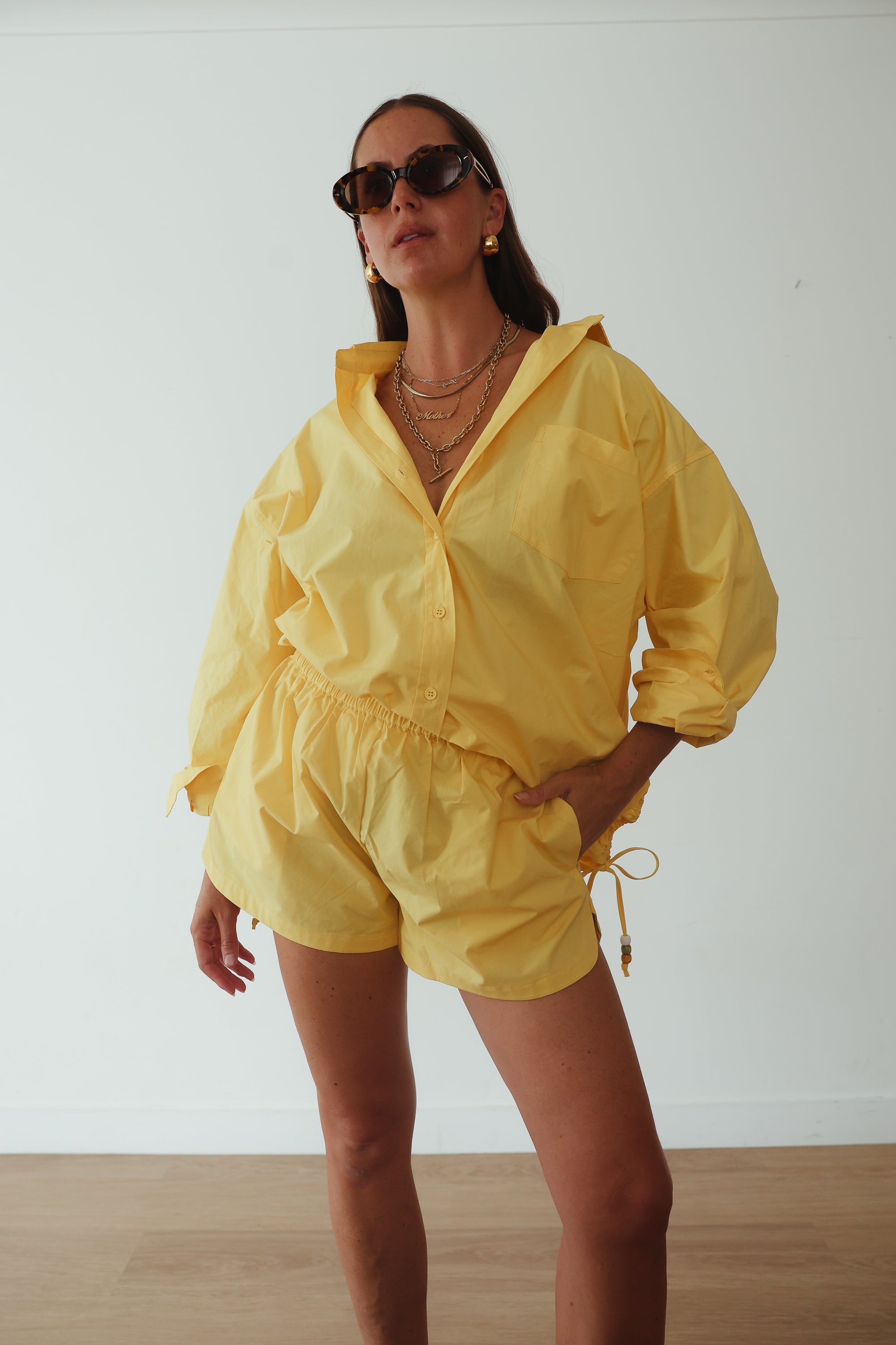 Celine shirt - golden yellow