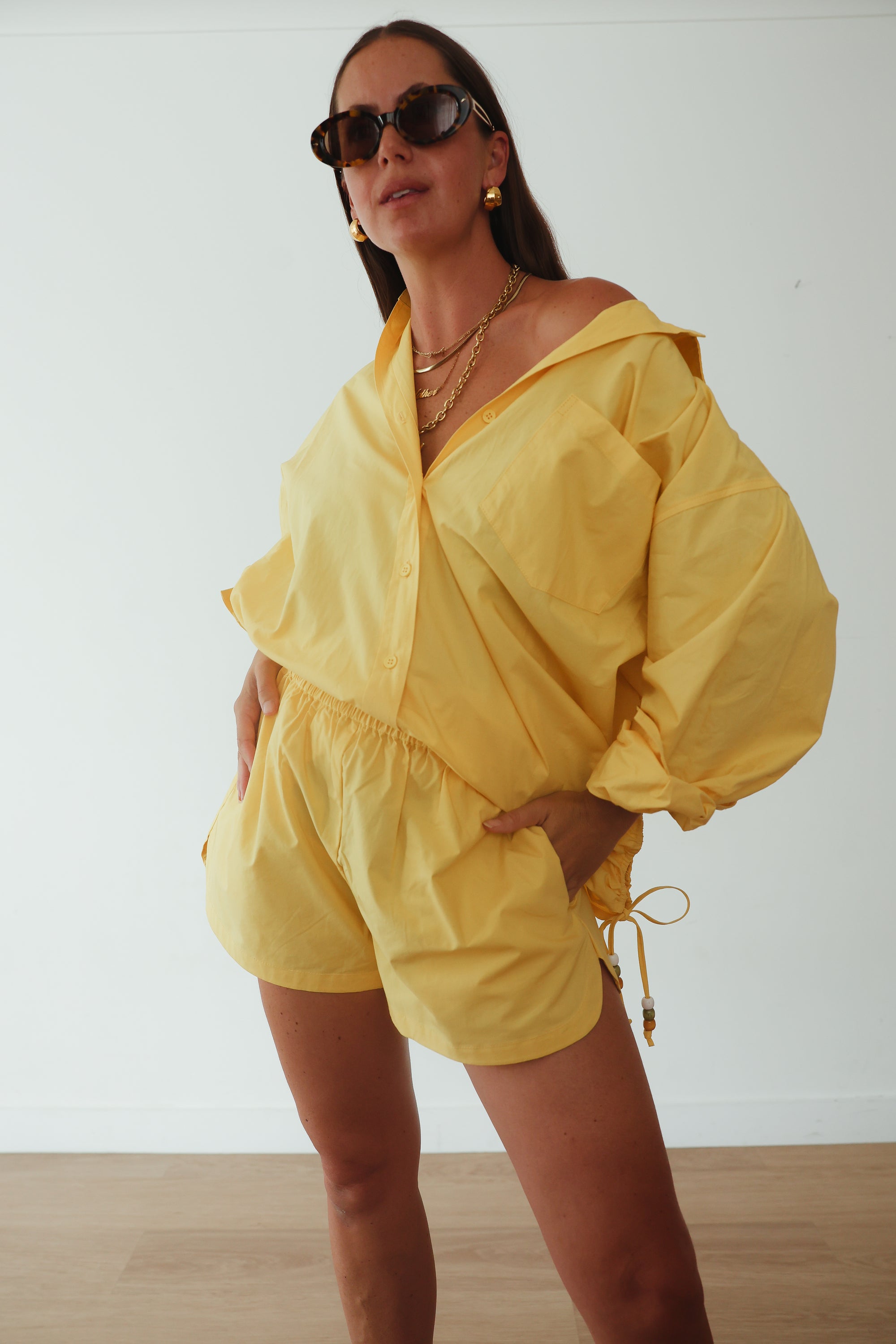 Celine shirt - golden yellow