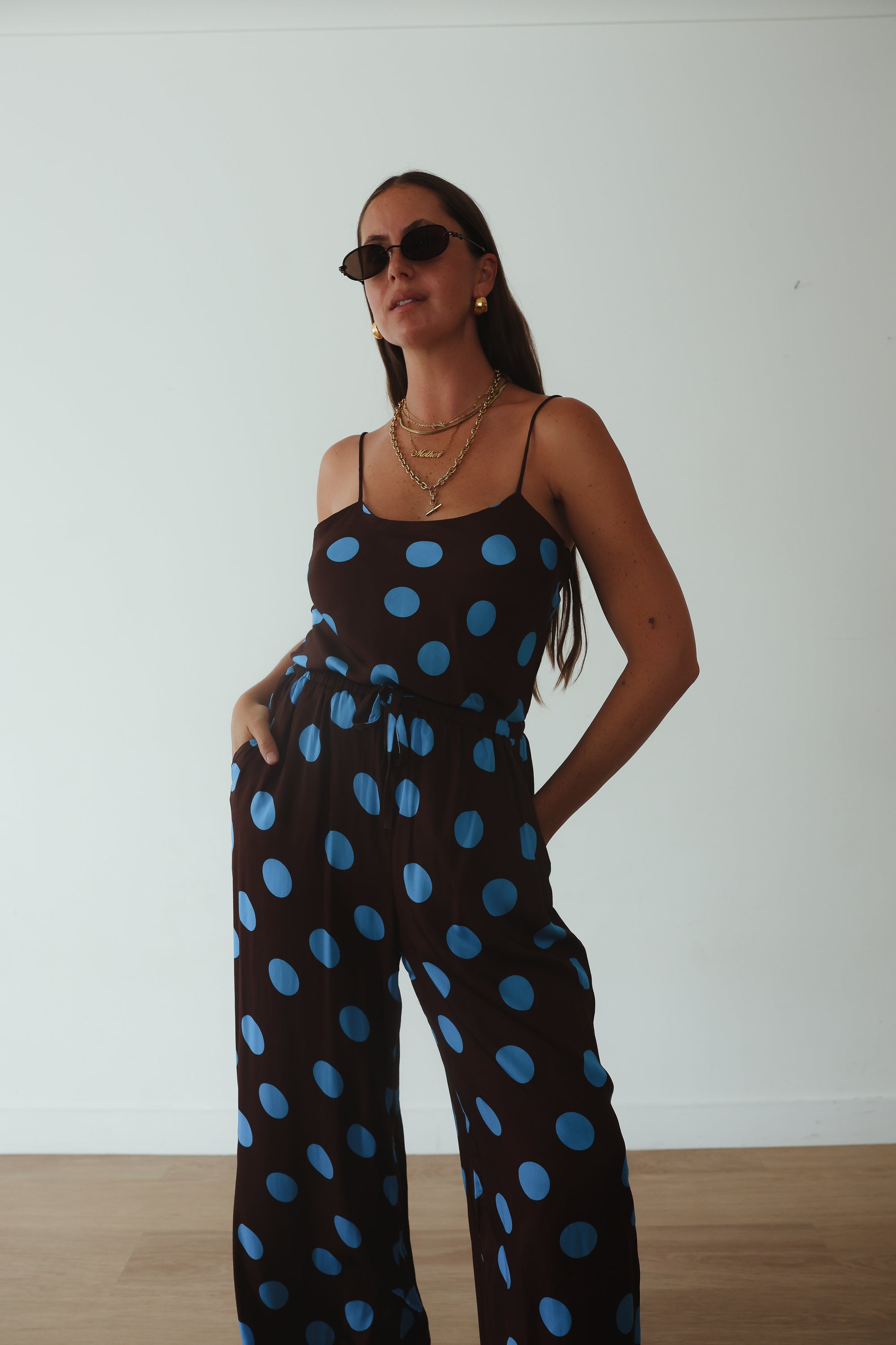 Thelma cami - polka dot