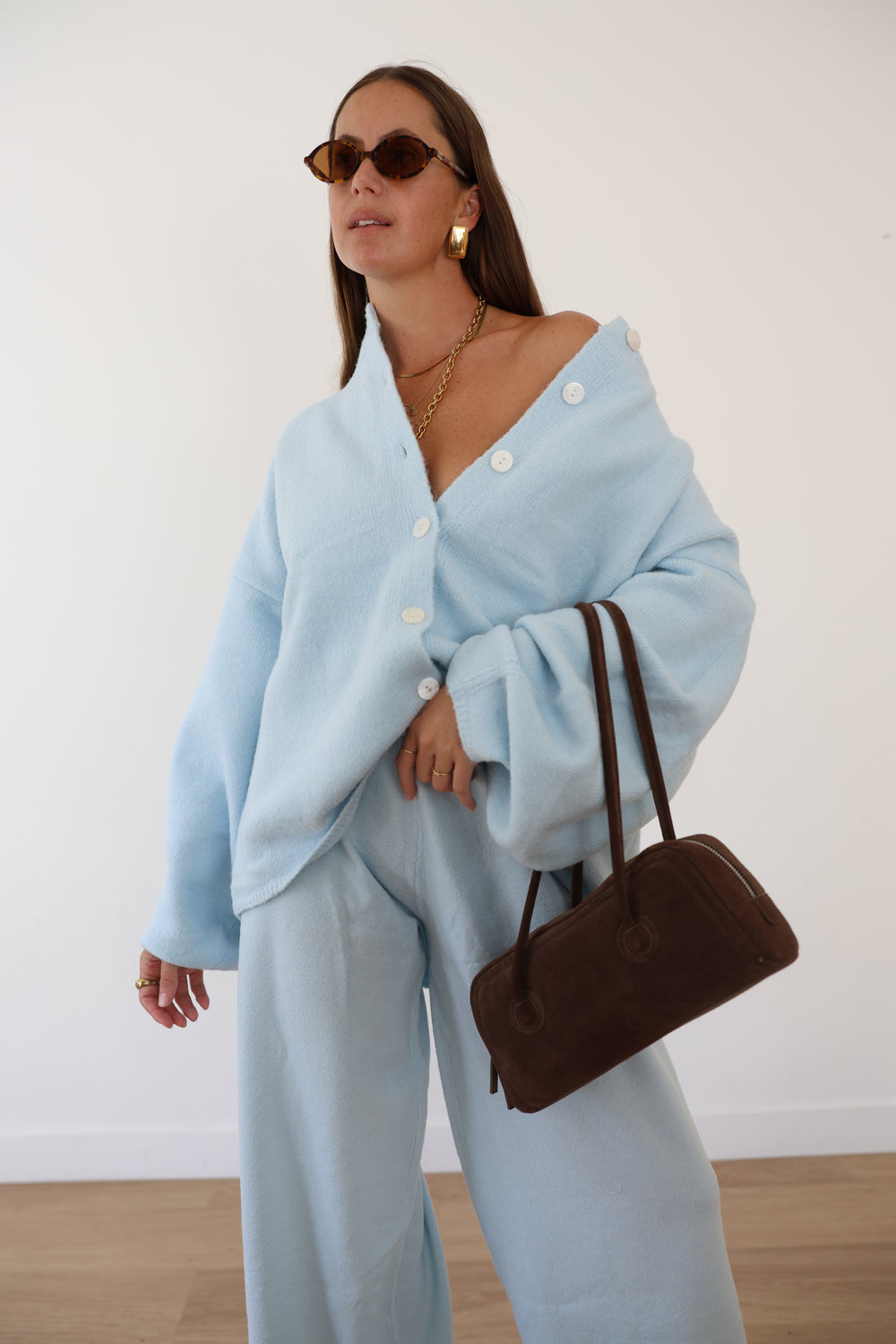 Sienna knit cardigan - Nantucket blue