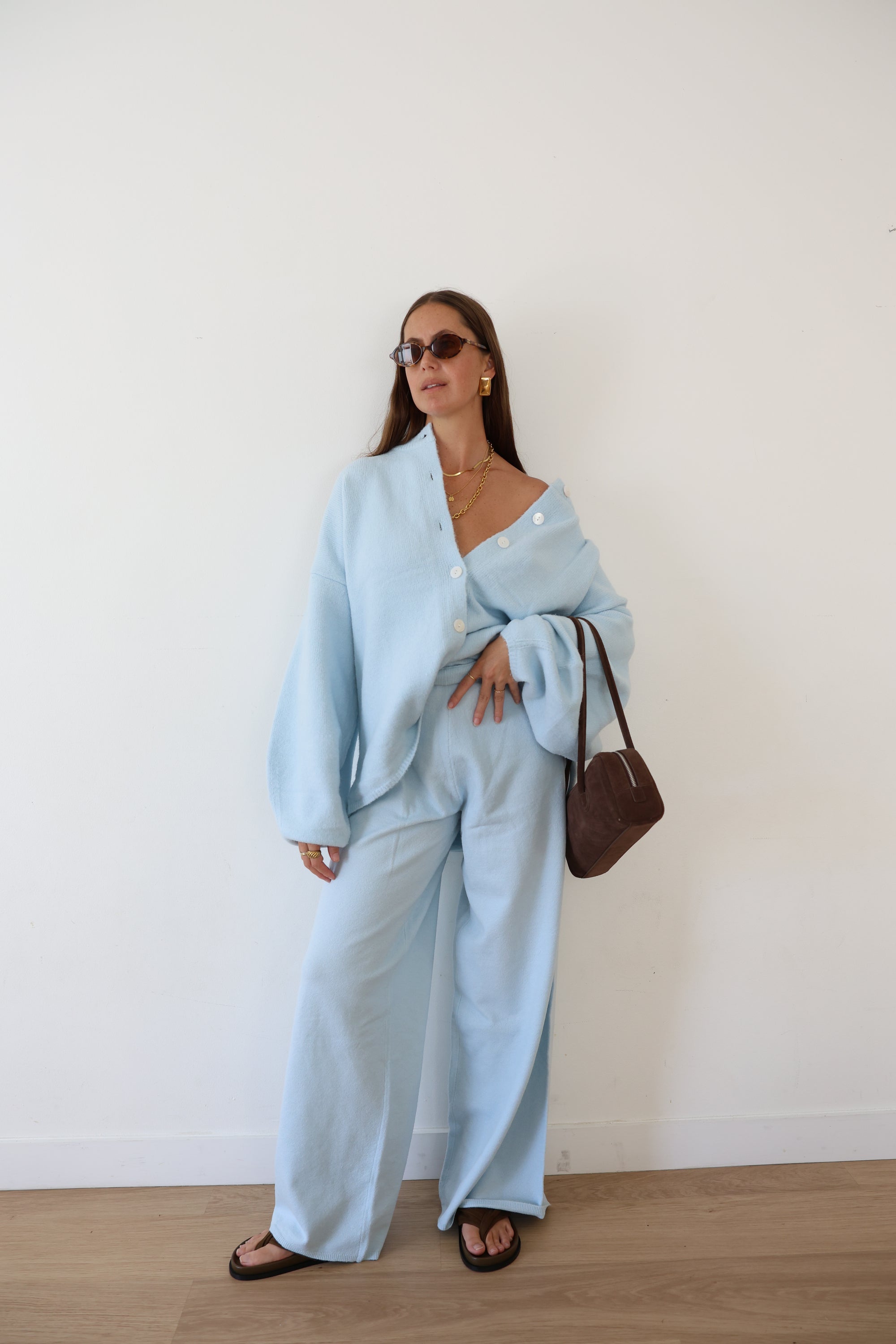 Sienna knit cardigan - Nantucket blue