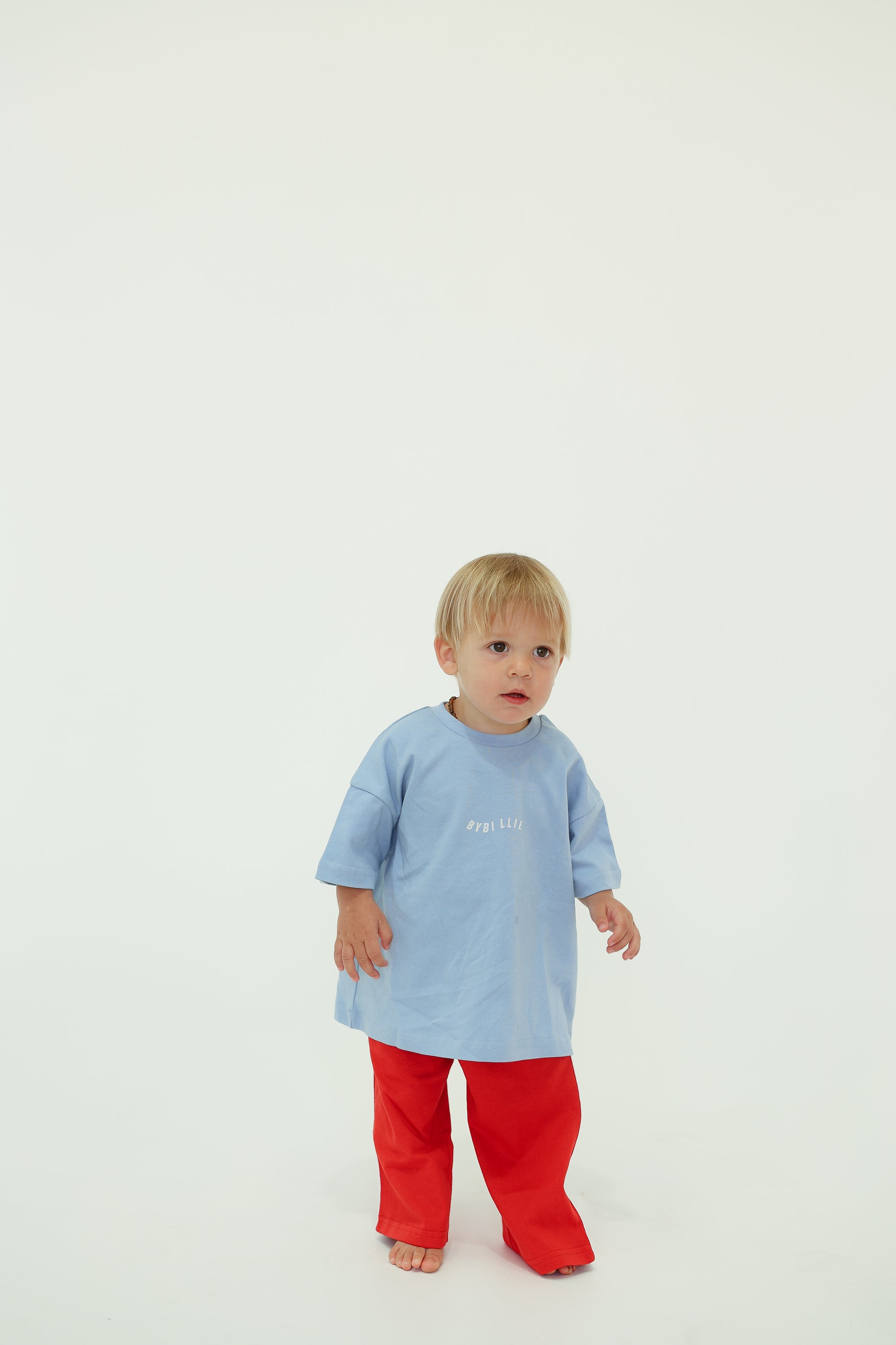 Organic cotton wave tee - blue