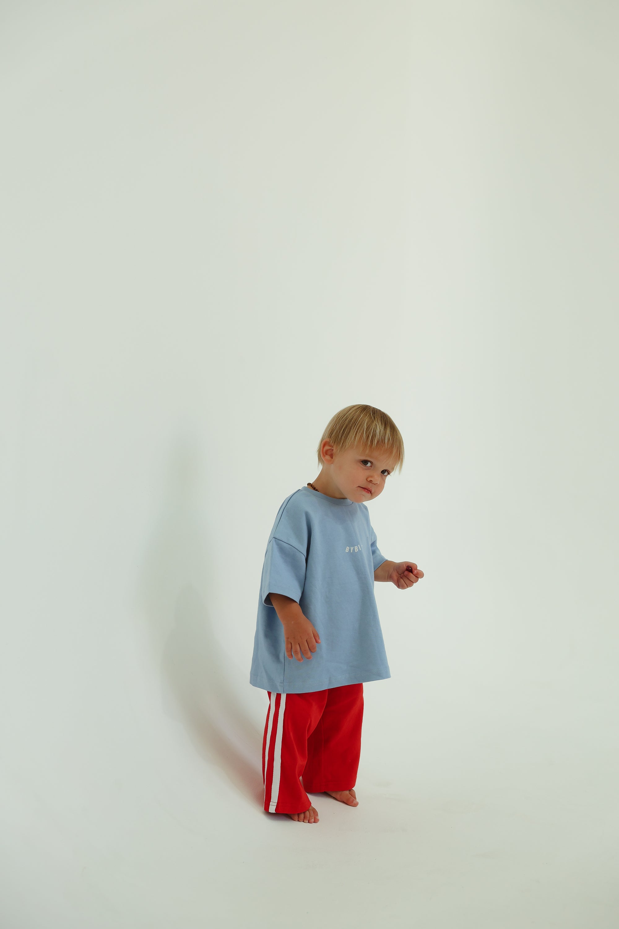 Organic cotton wave tee - blue