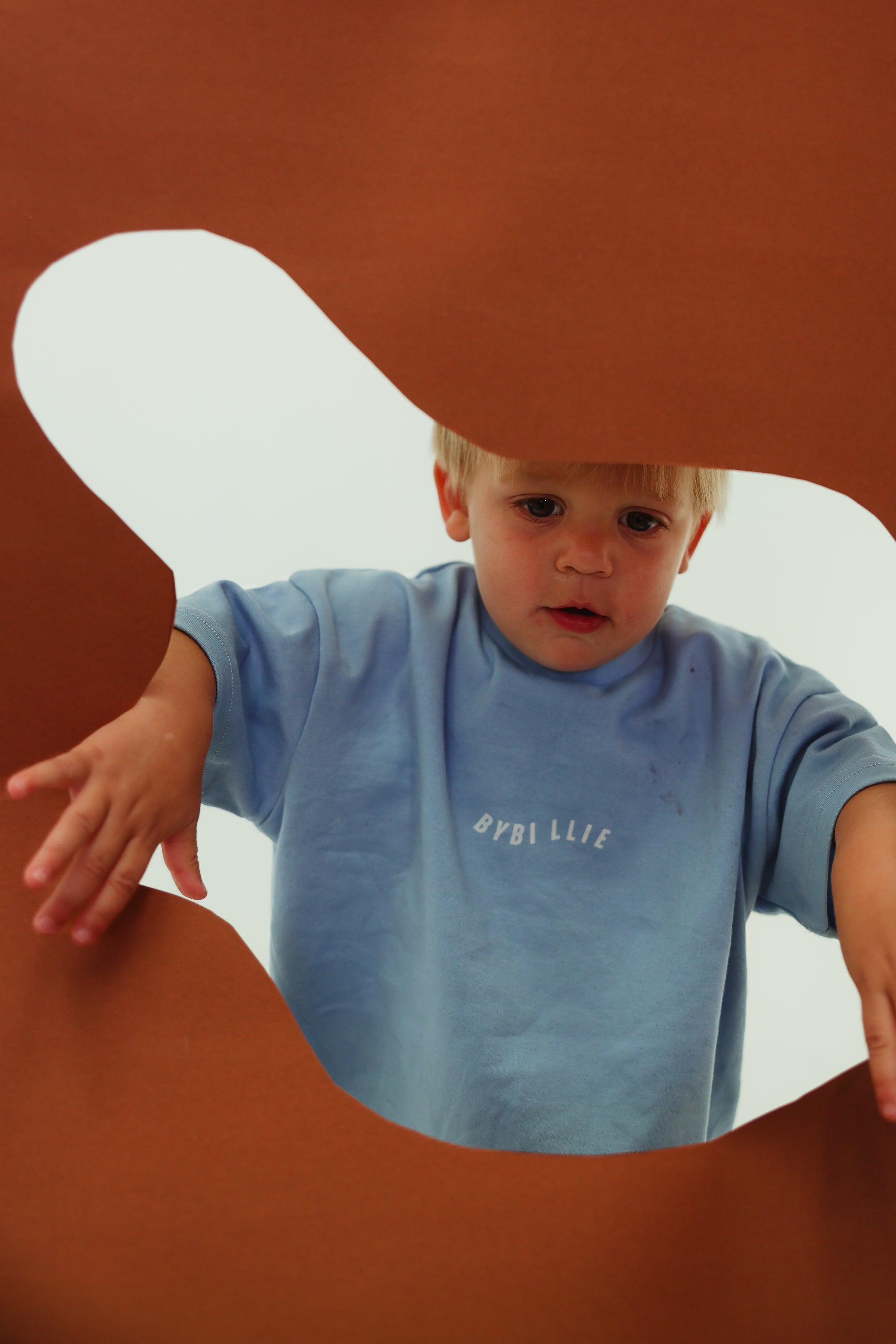 Organic cotton wave tee - blue