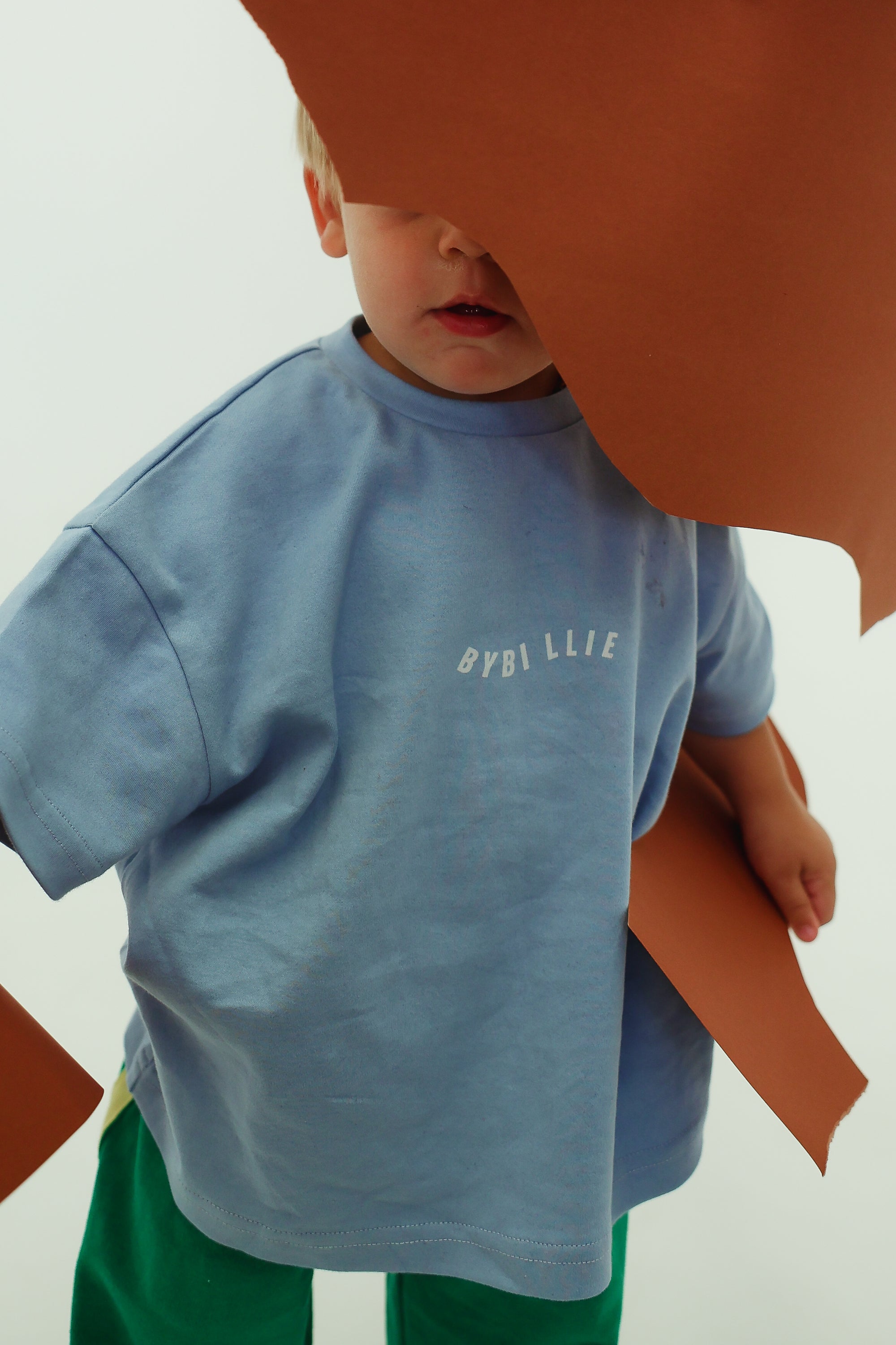 Organic cotton wave tee - blue