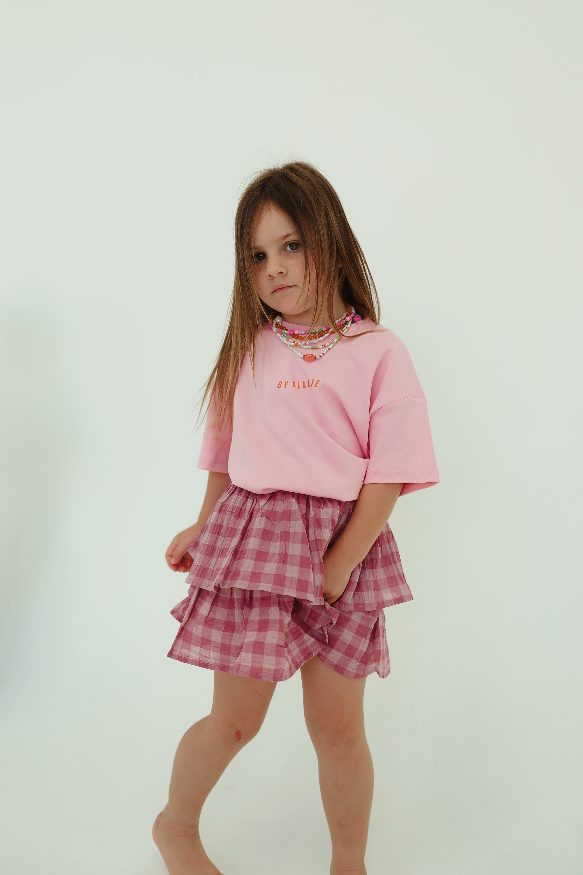 Organic cotton wave tee - pink