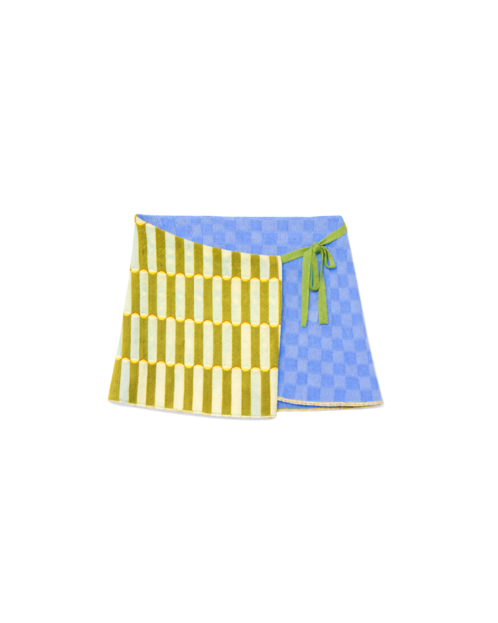 Gigi wrap skirt - teal/olive