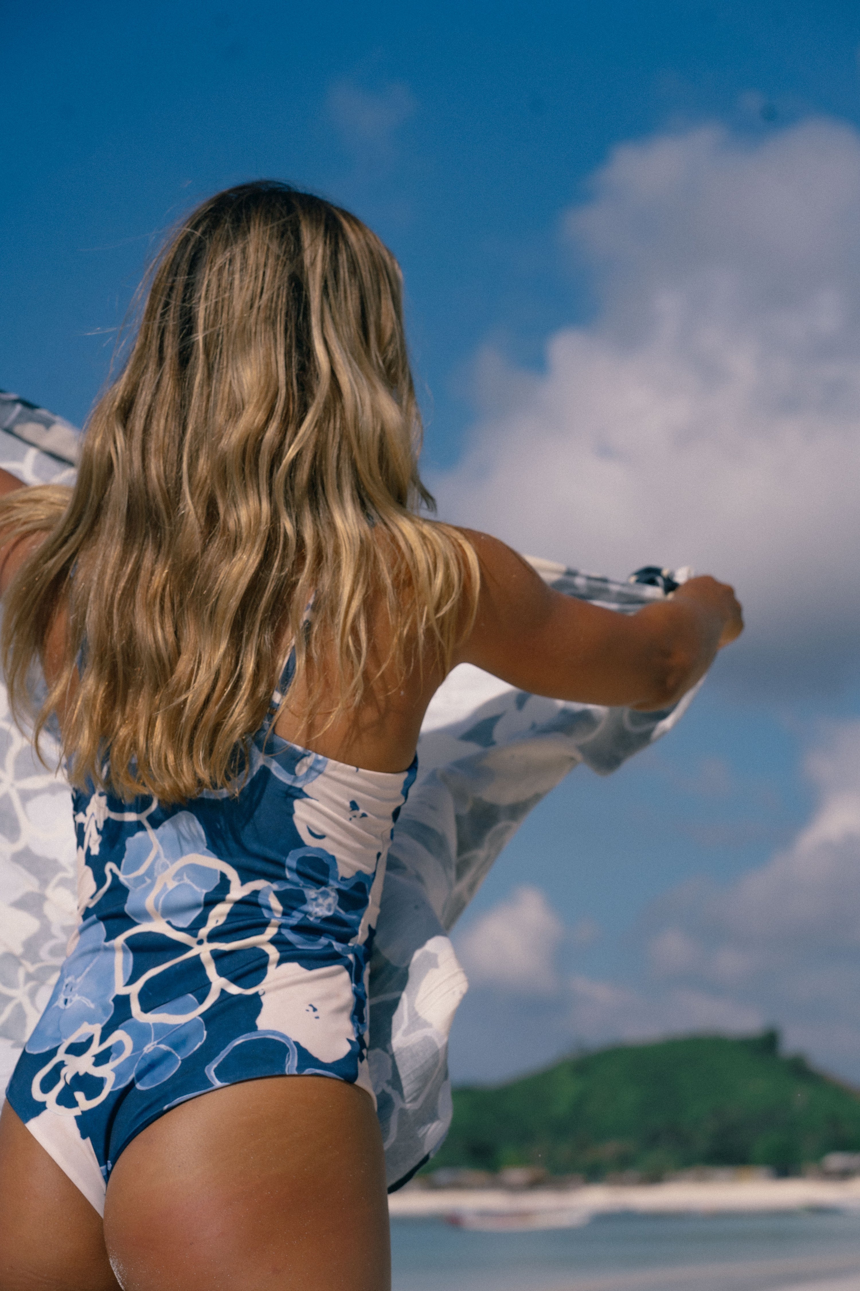 Serene bloom one piece swim