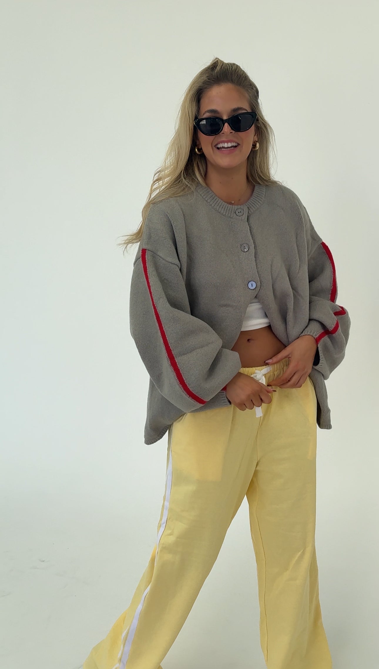 Sienna knit cardigan - grey