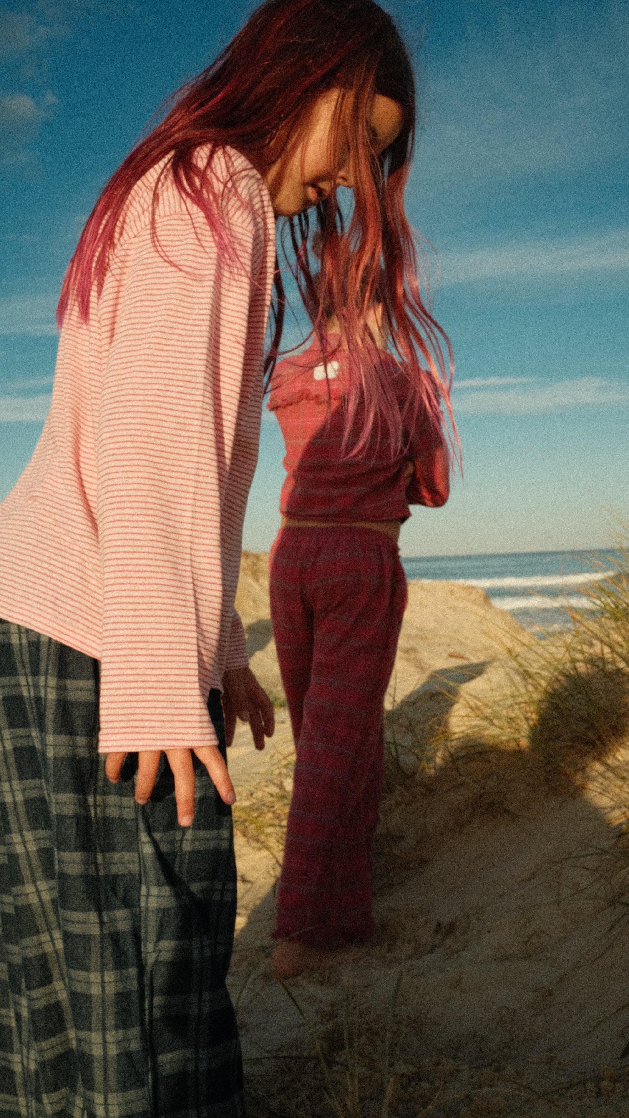 Stripe l/s tee - pink