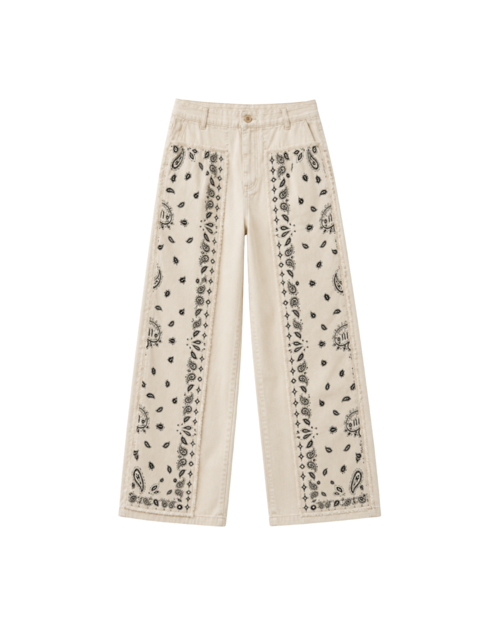 Baggy jeans - bandana natural