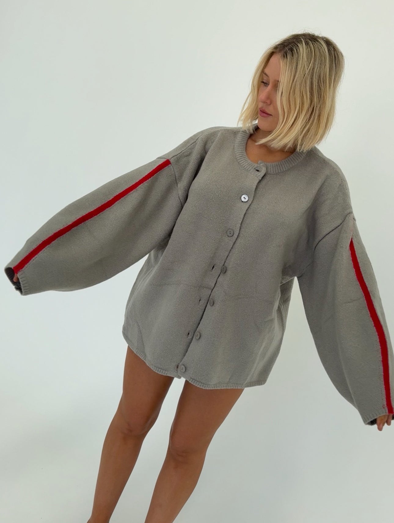 Sienna knit cardigan - grey