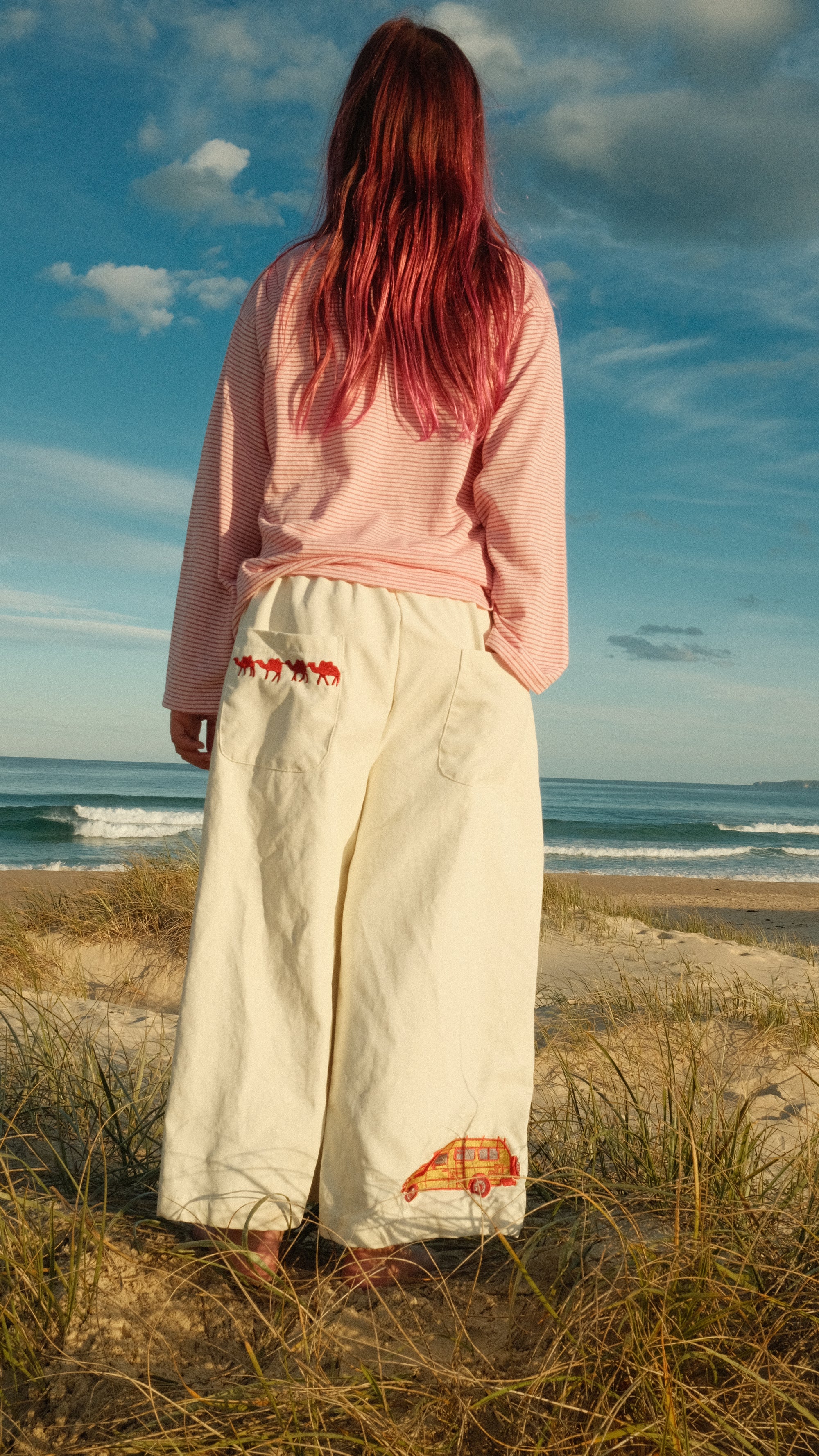 Embroidered canvas pant - cruiser patch