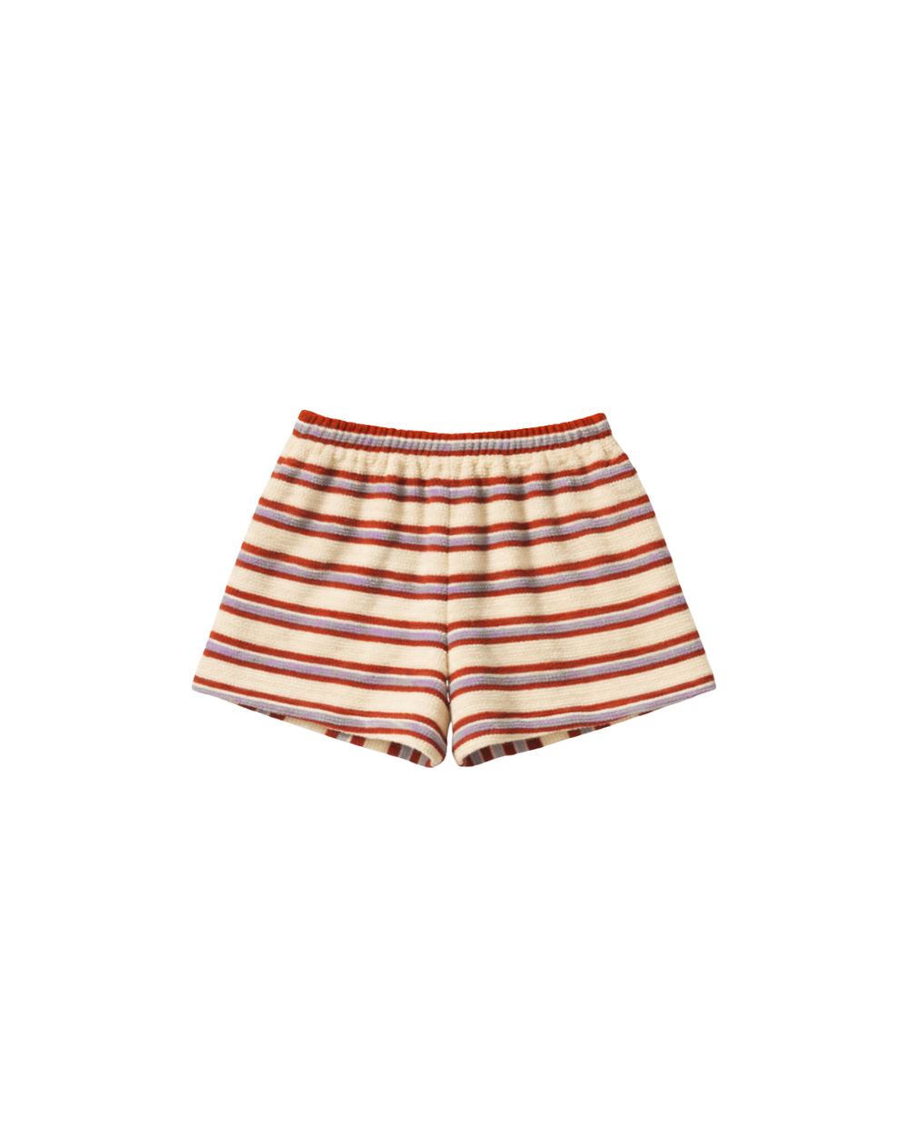 Waffle short - burnt brick/lilac