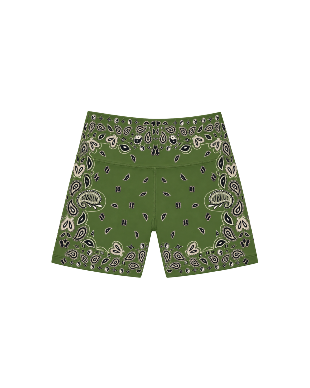 Billie bandana bike shorts - olive
