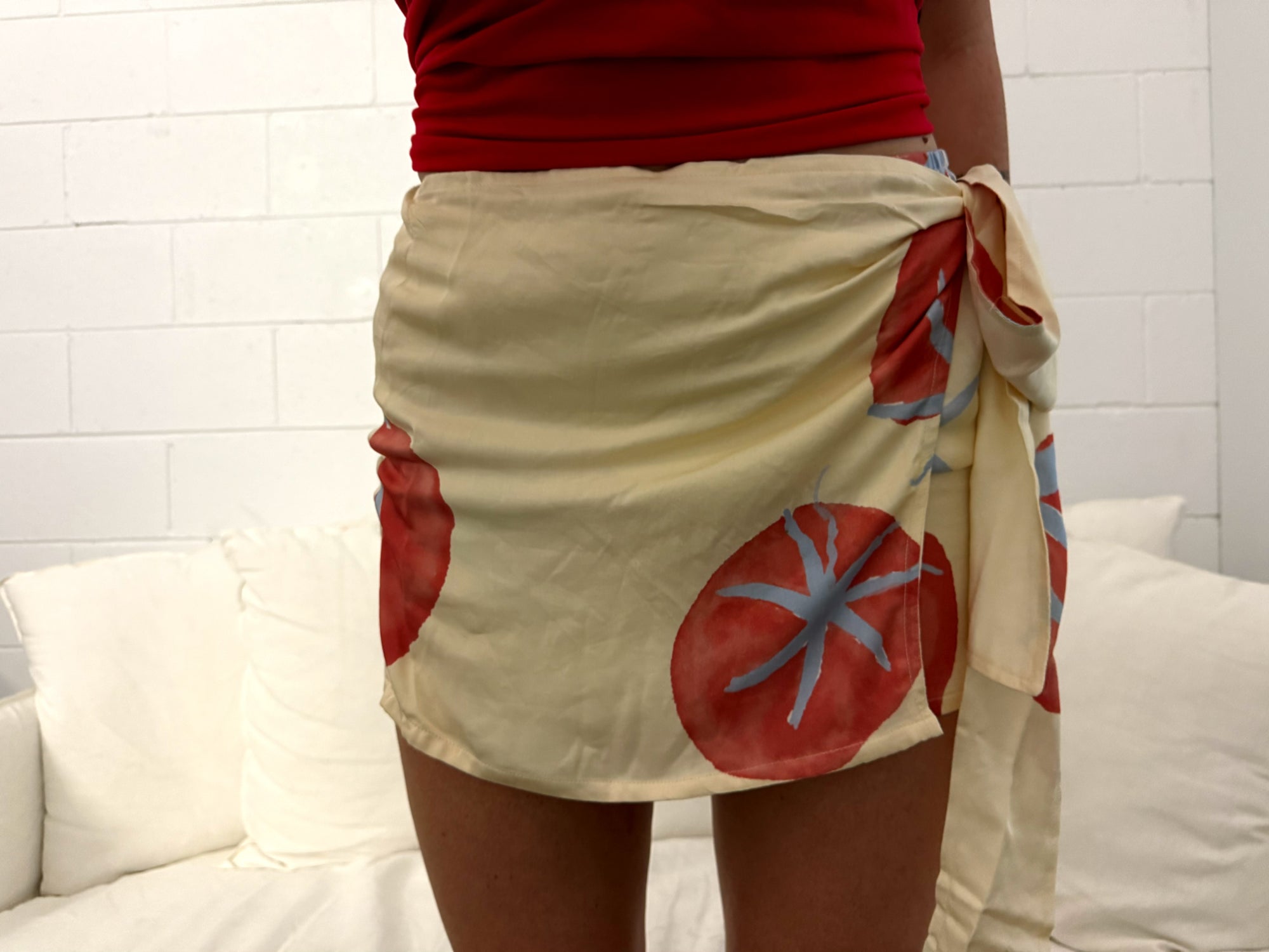 Sarong skirt - tomato print