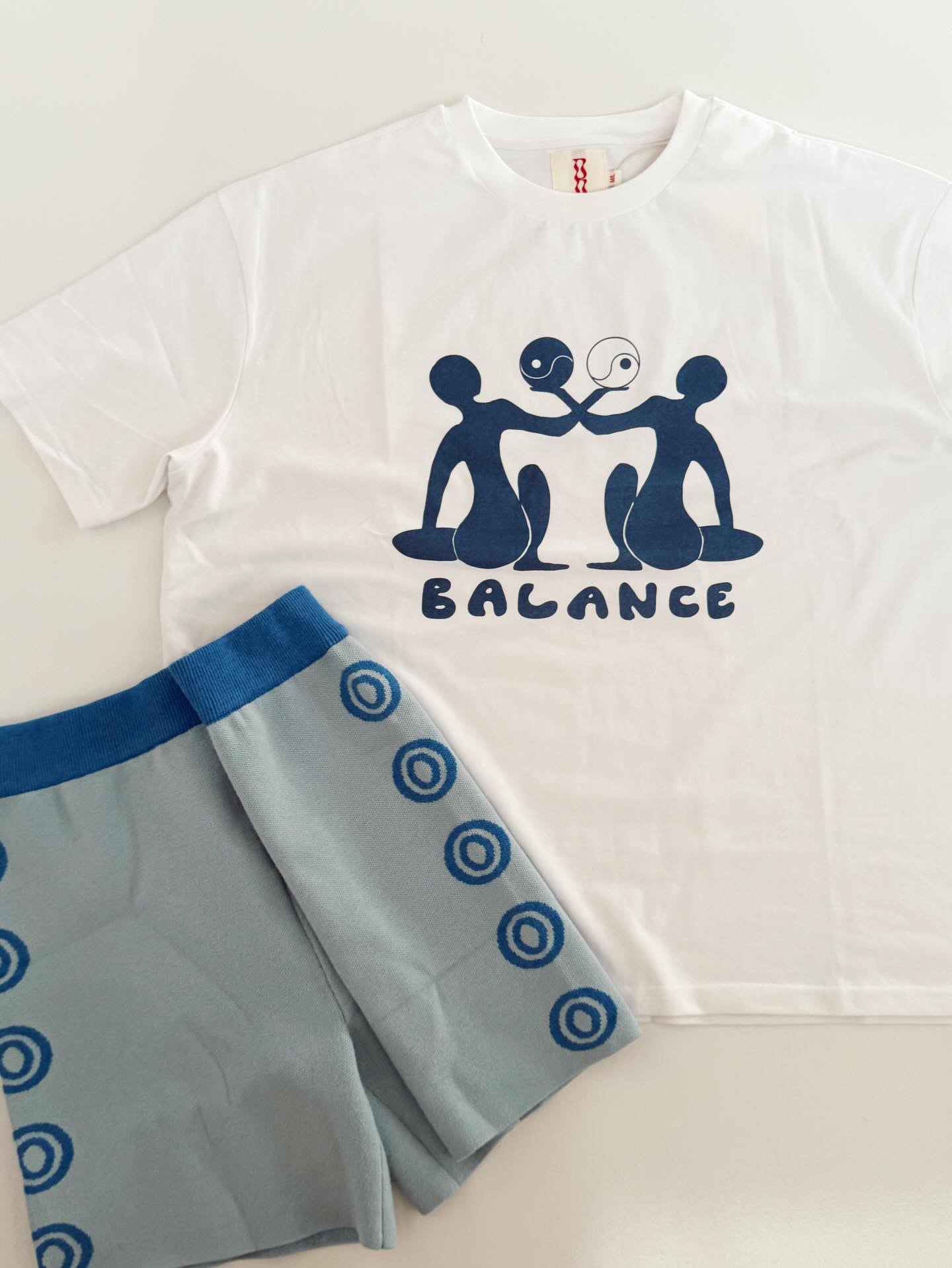 Balance cotton tee - blue