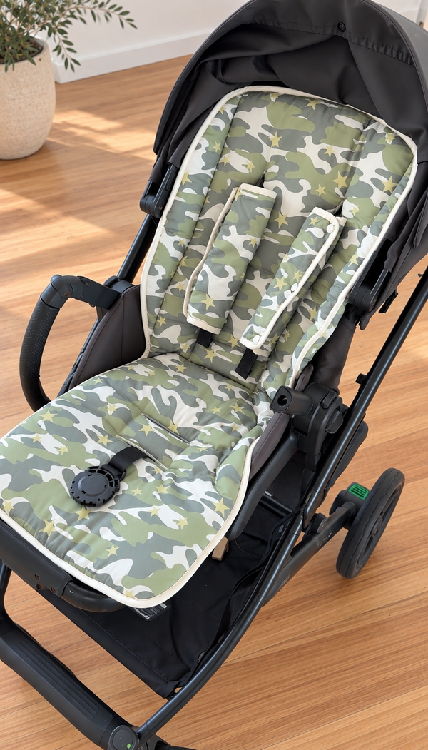 *pre-order* Pram liner - camo star