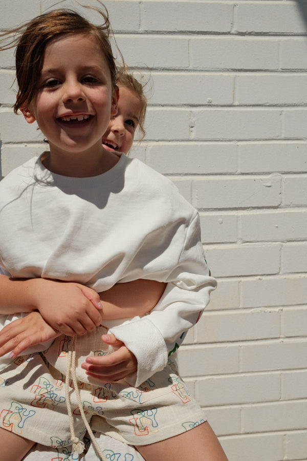Textured cotton shorties
