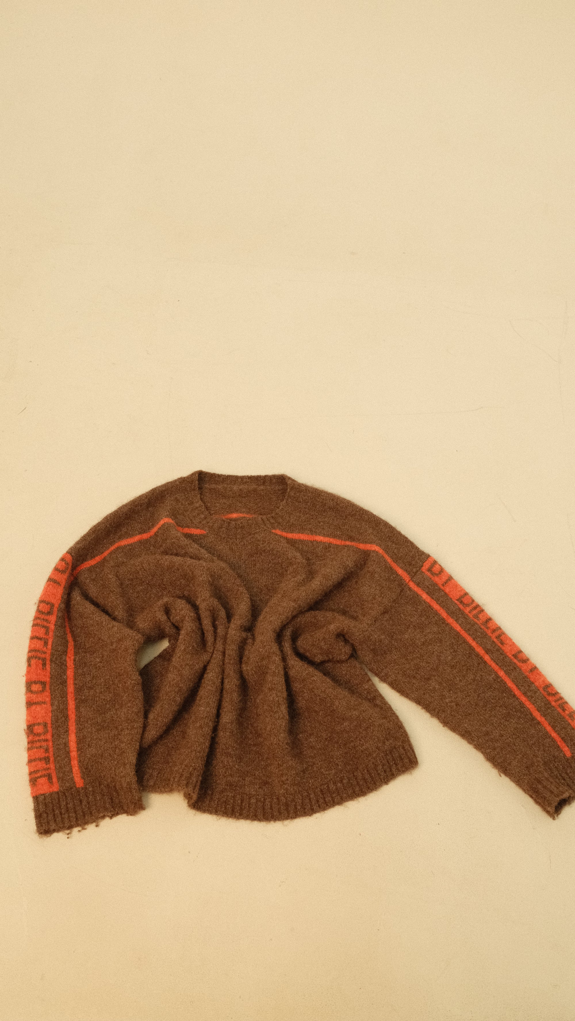By Billie knit - brown/cherry tomato