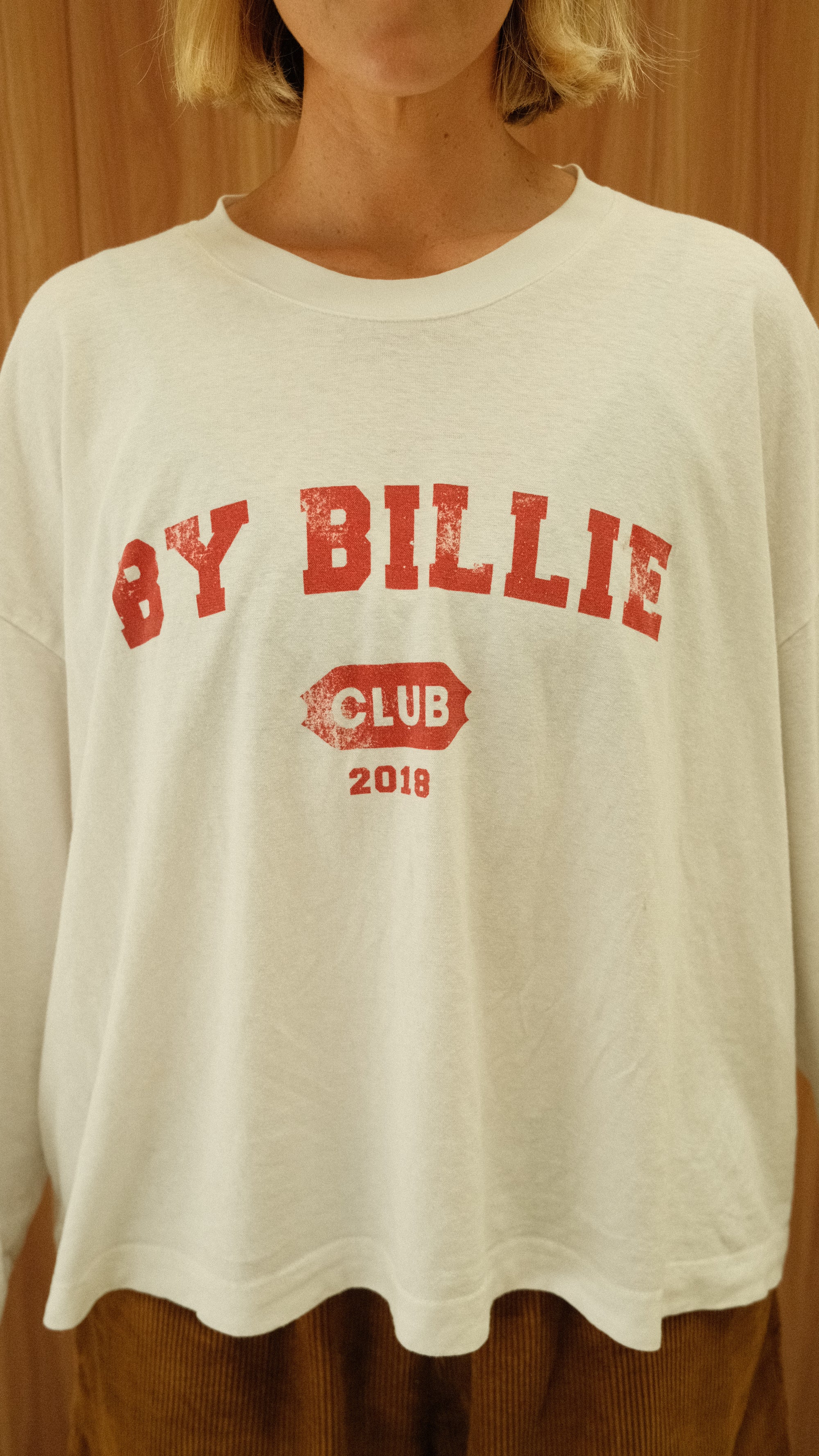 By Billie Club tee - white/red