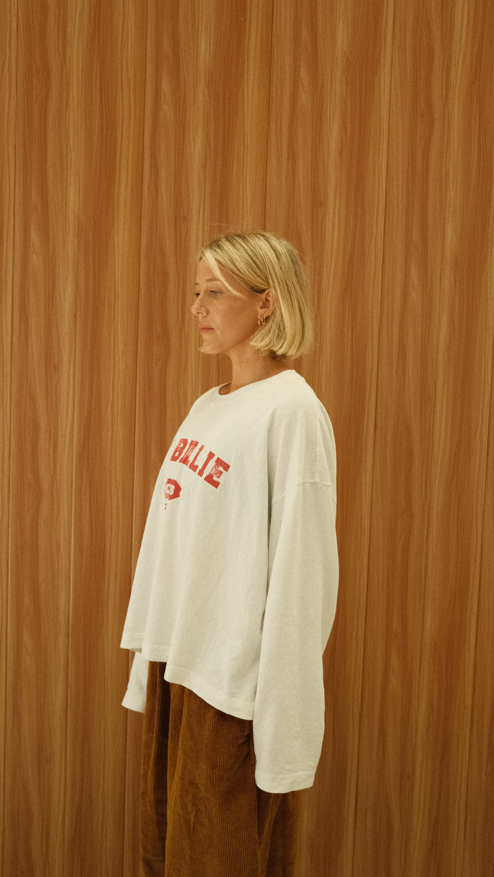 By Billie Club tee - white/red