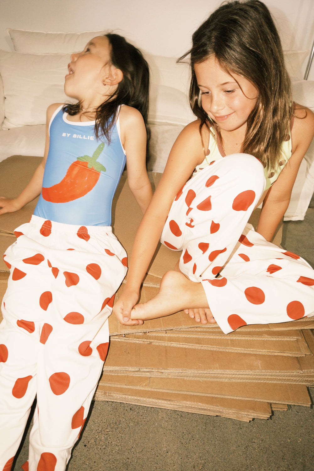 Polka dot pant - red/white