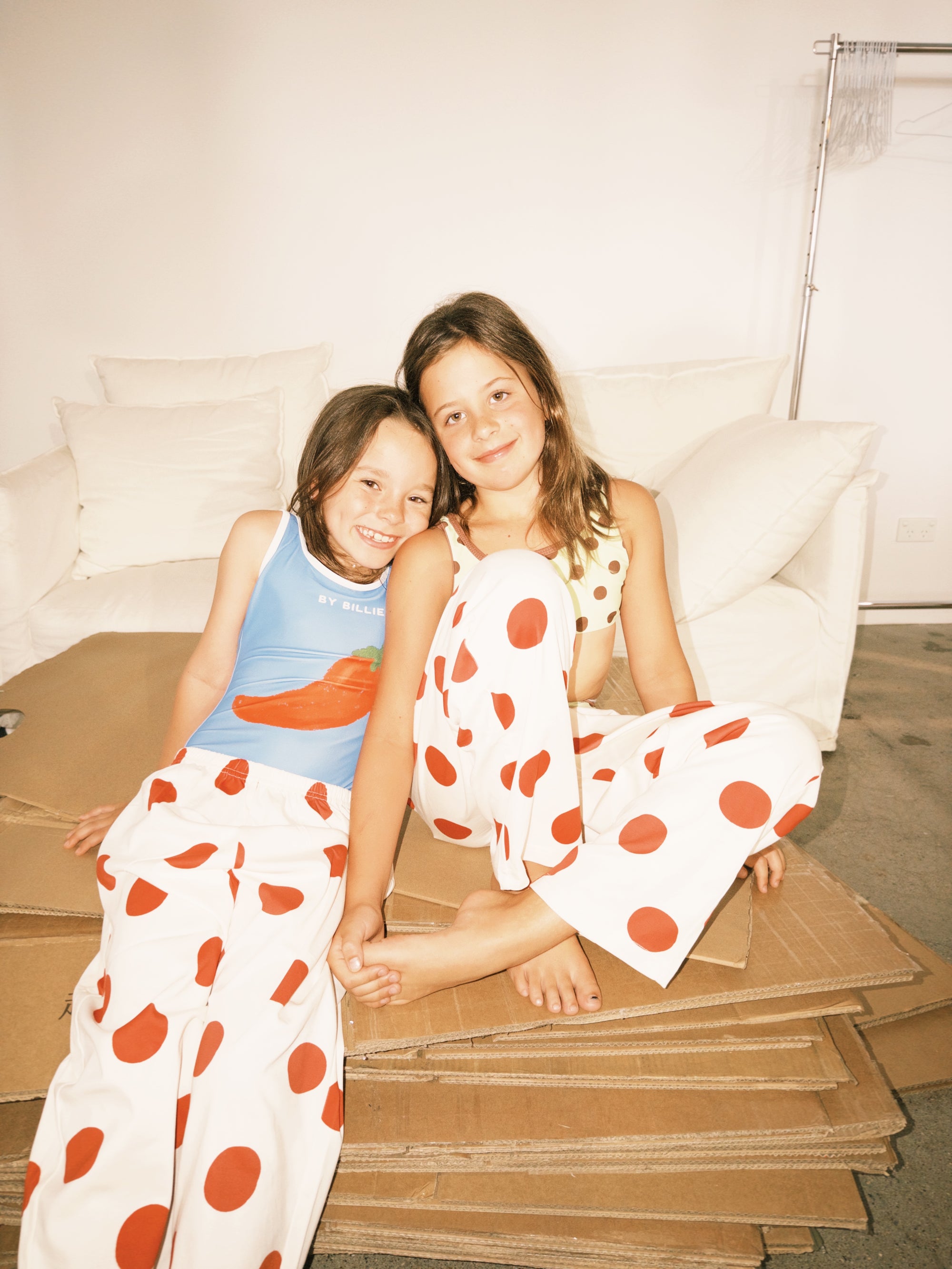 Polka dot pant - red/white