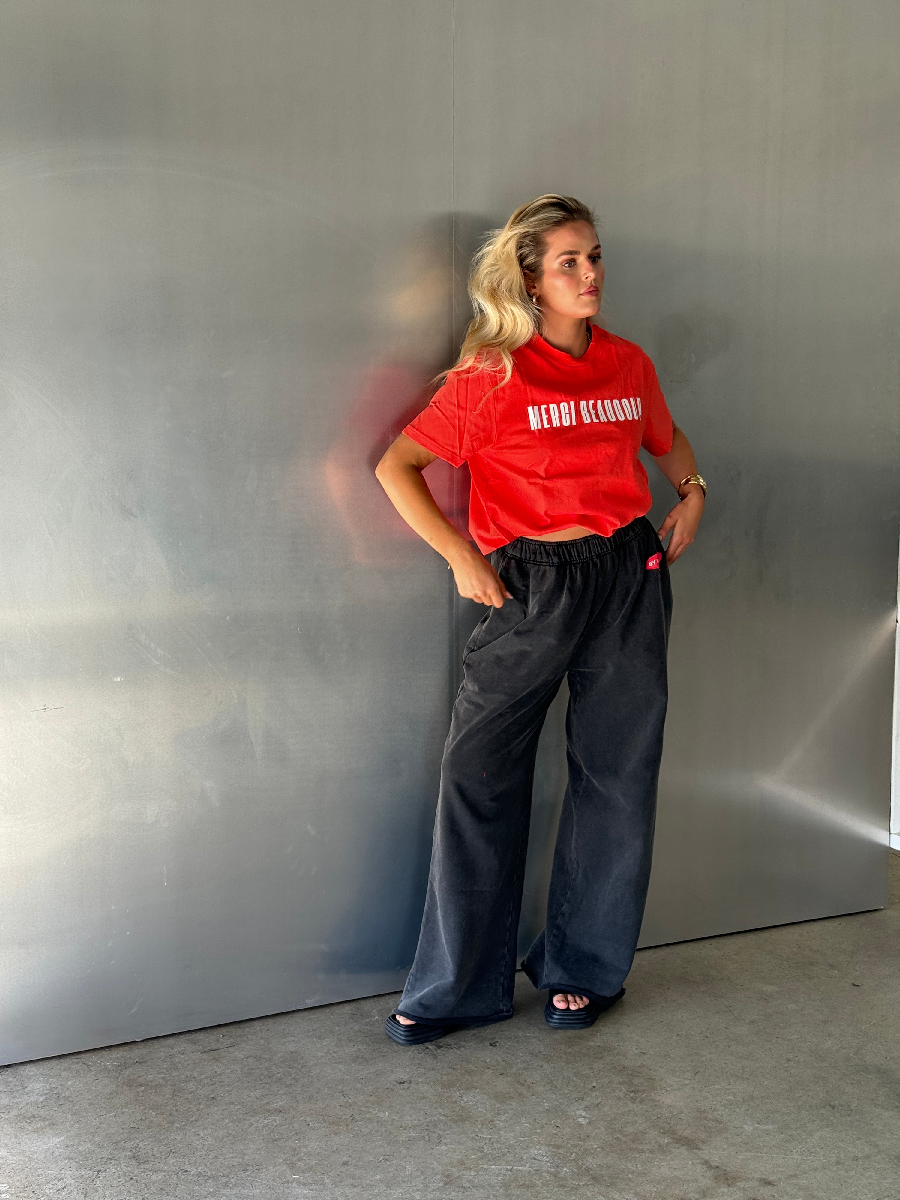Merci Beaucoup Tee - Red