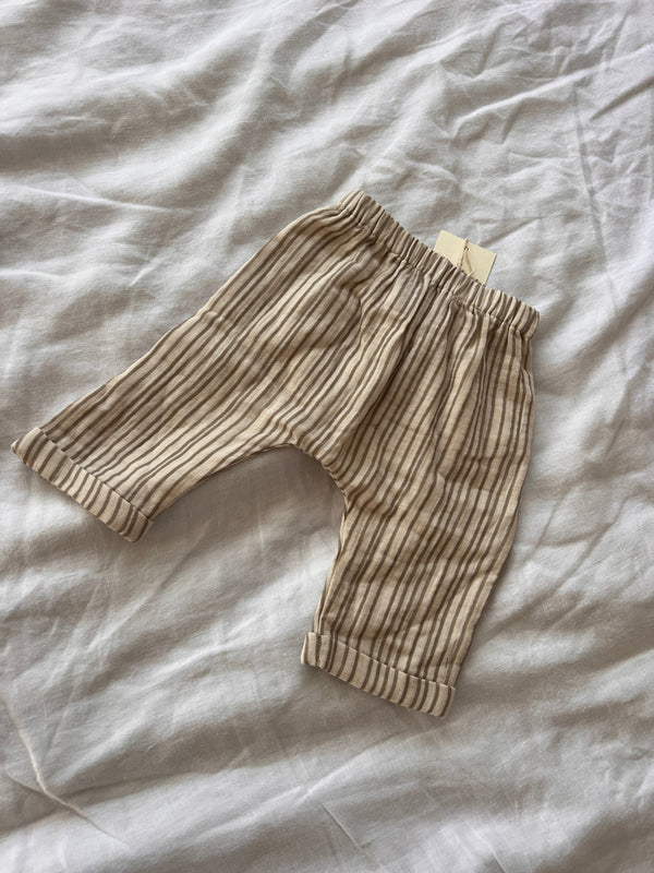 Stripe harem pants