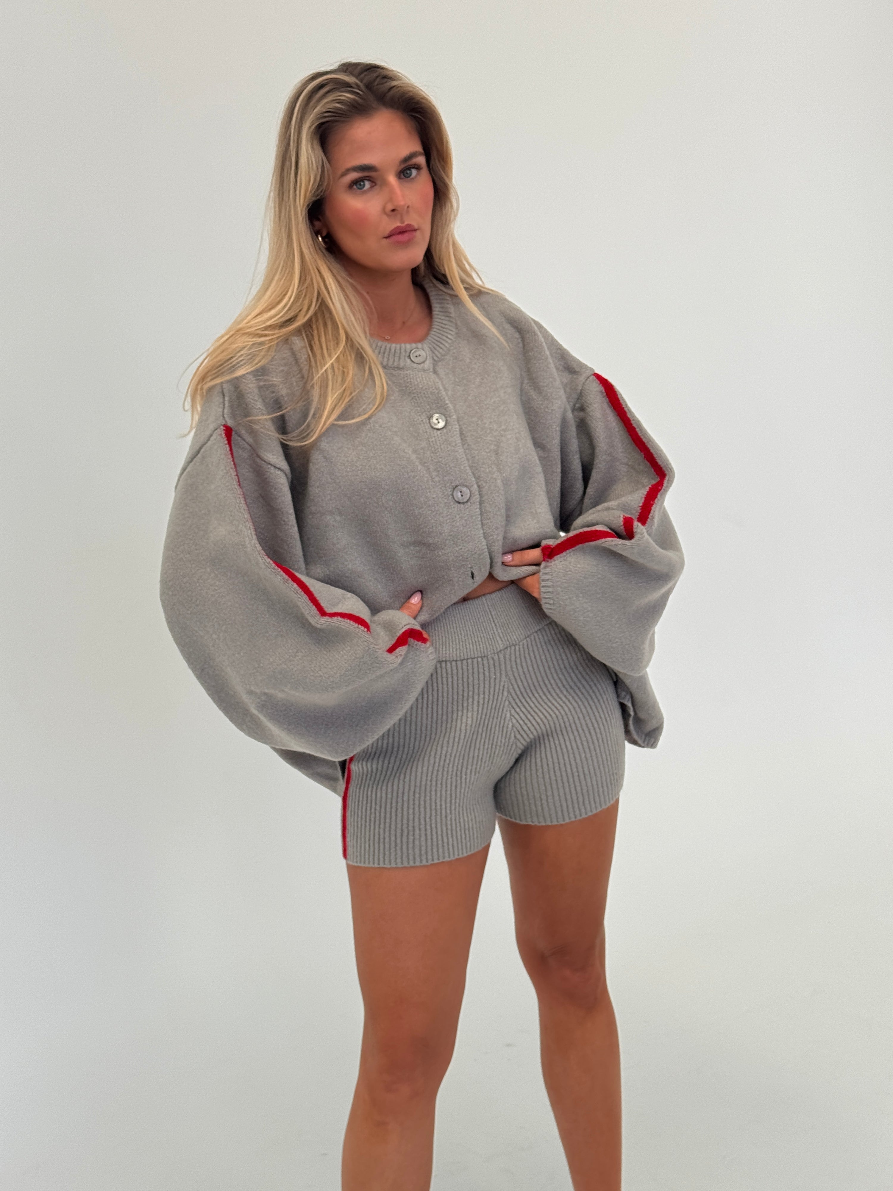 Sienna knit cardigan - grey