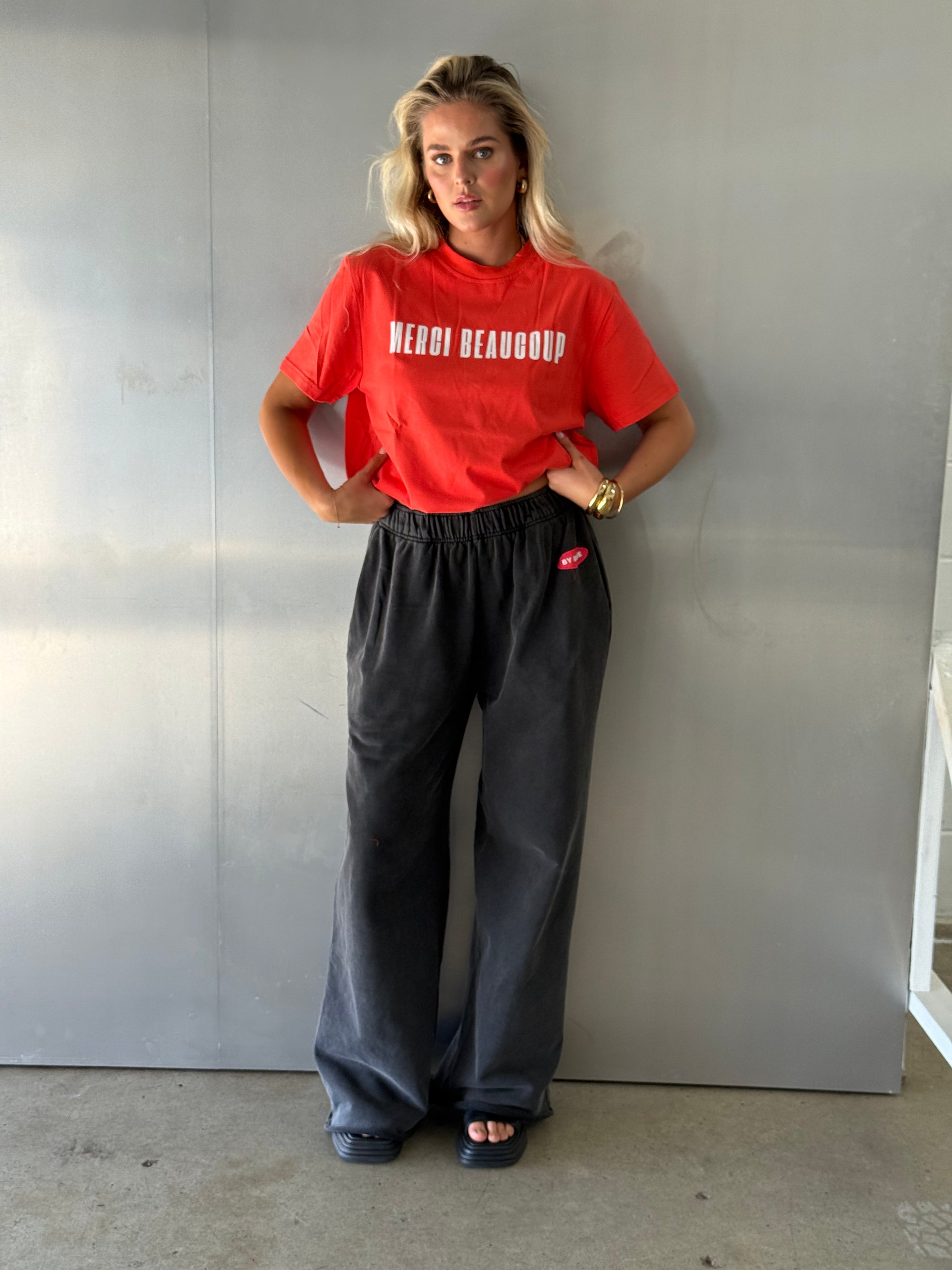 Merci Beaucoup Tee - Red