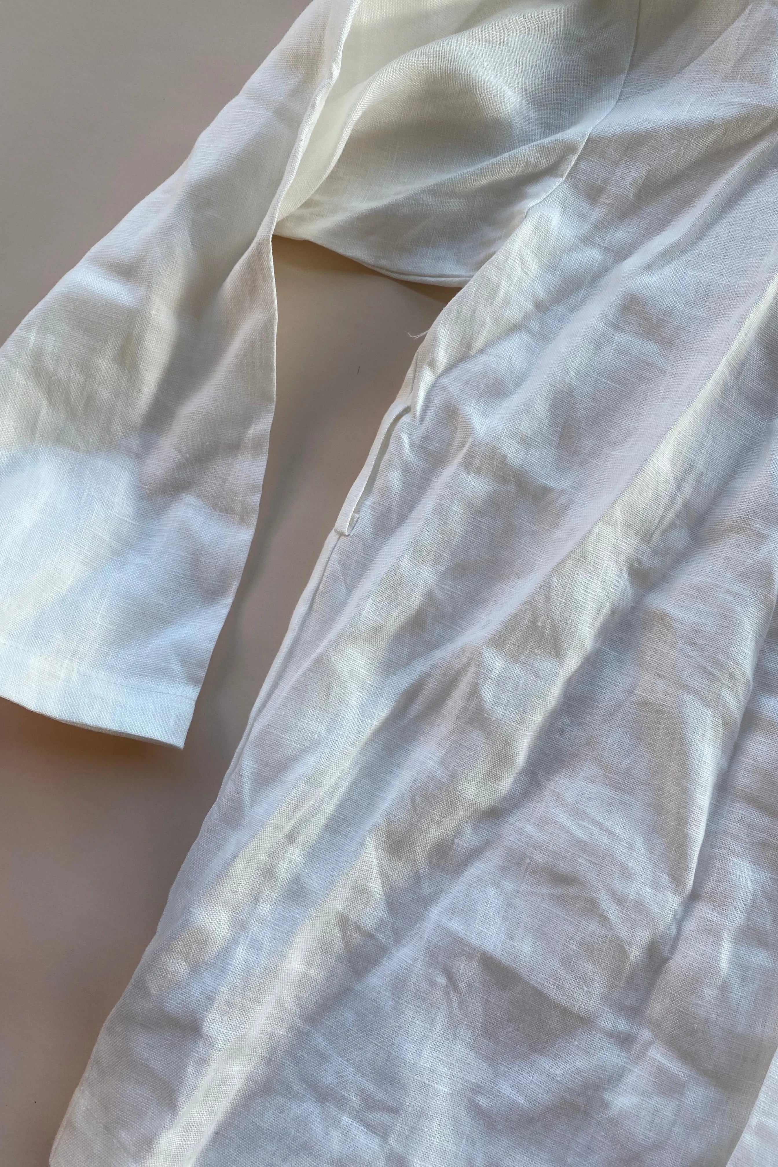 White linen wrap top - OUTLET