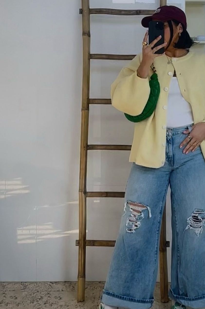 Sienna knit cardigan - butter