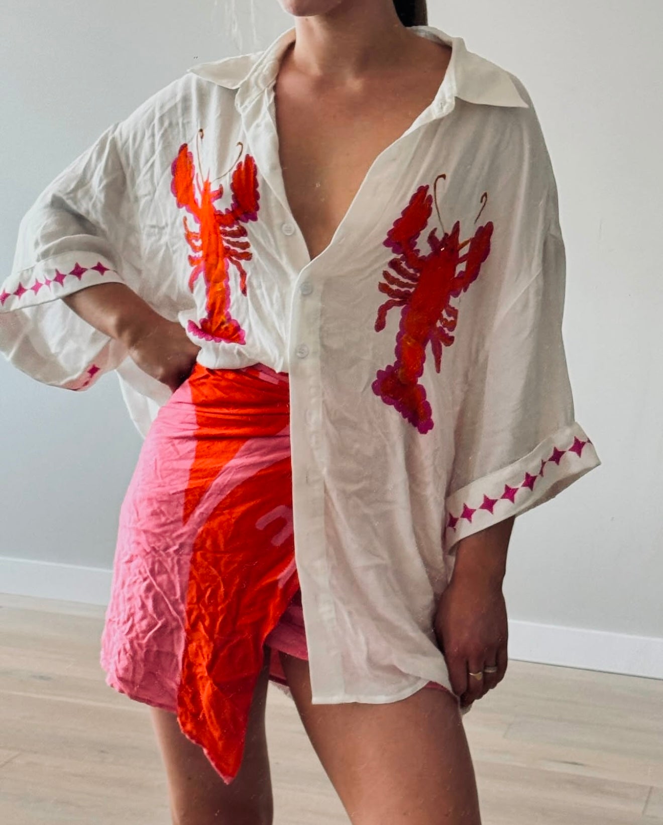 *PRE-ORDER* Rock lobster oversized shirt