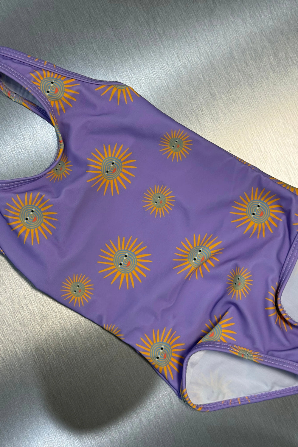 Mini full piece swim - purple sunshine