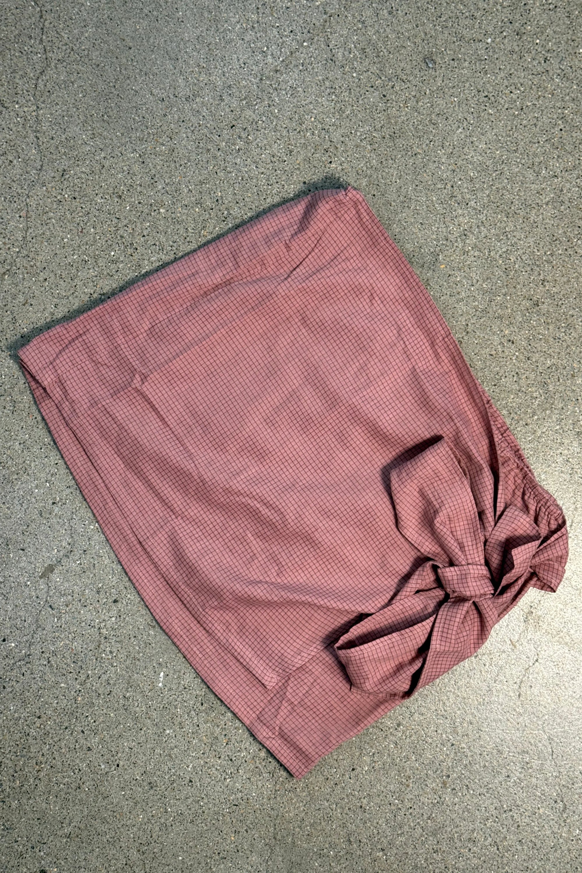 *pre-order* Sarong skirt - pink check