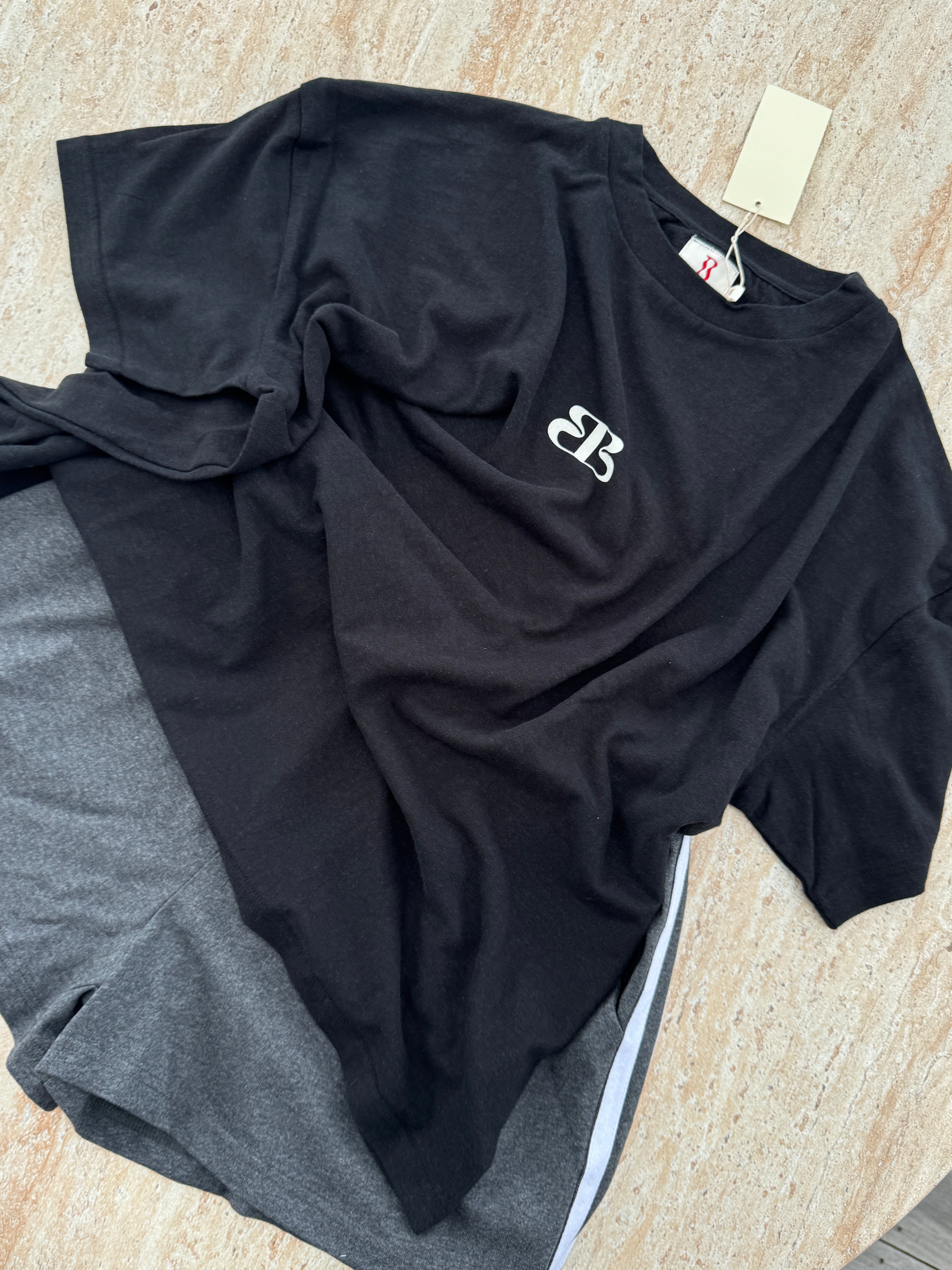 *preorder* By Billie hemp/cotton tee - charcoal