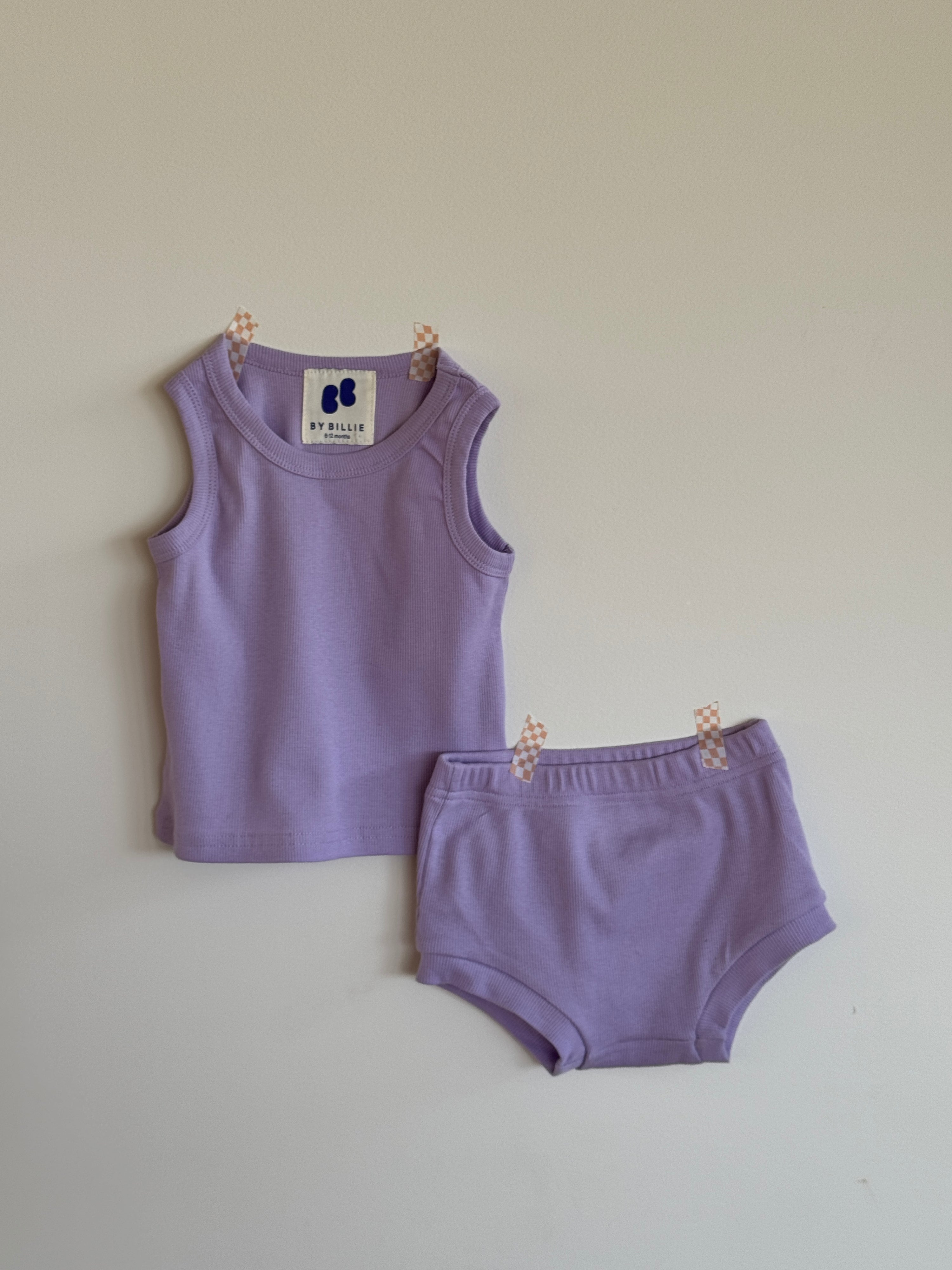 Essential ribbed set - lilac