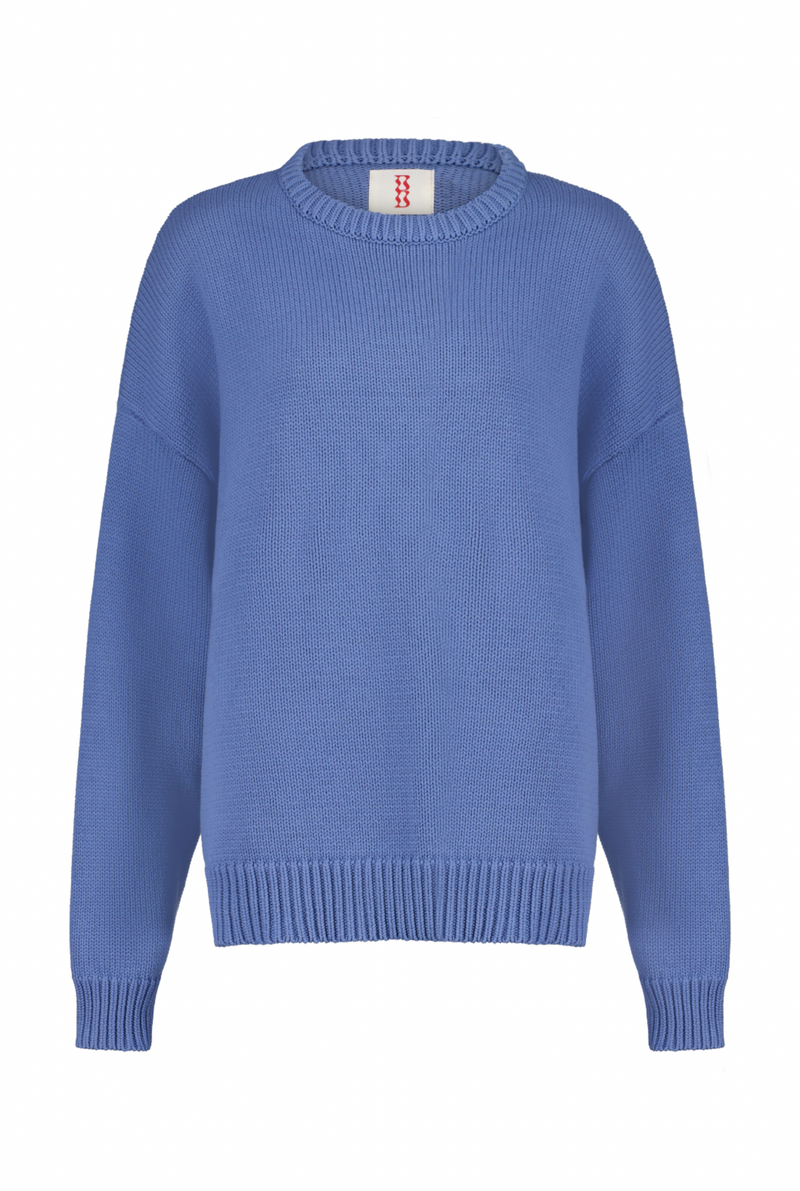 Romy knit pullover - cornflower blue