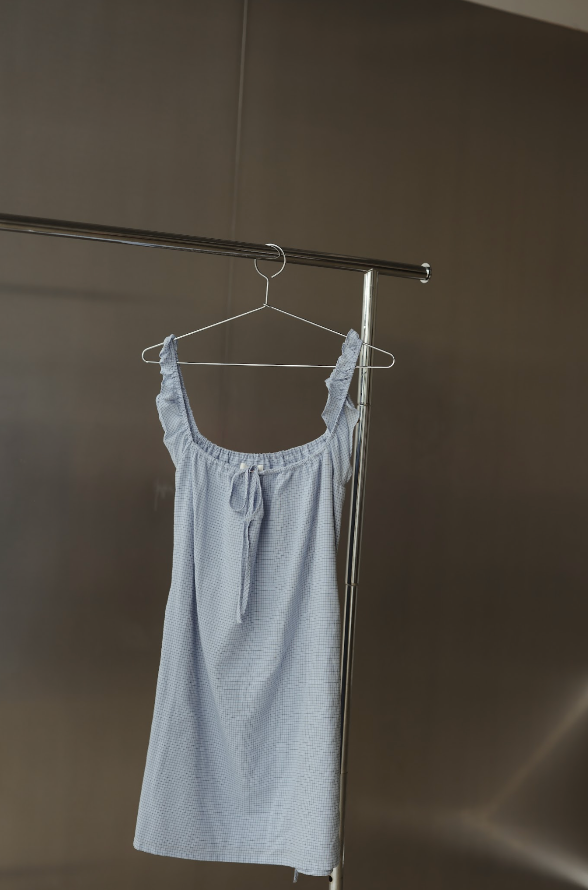 Sophie dress - blue check