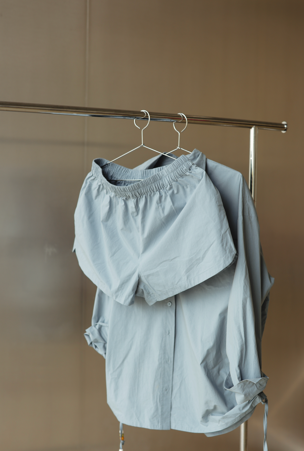 Chloe cotton short - cornflower